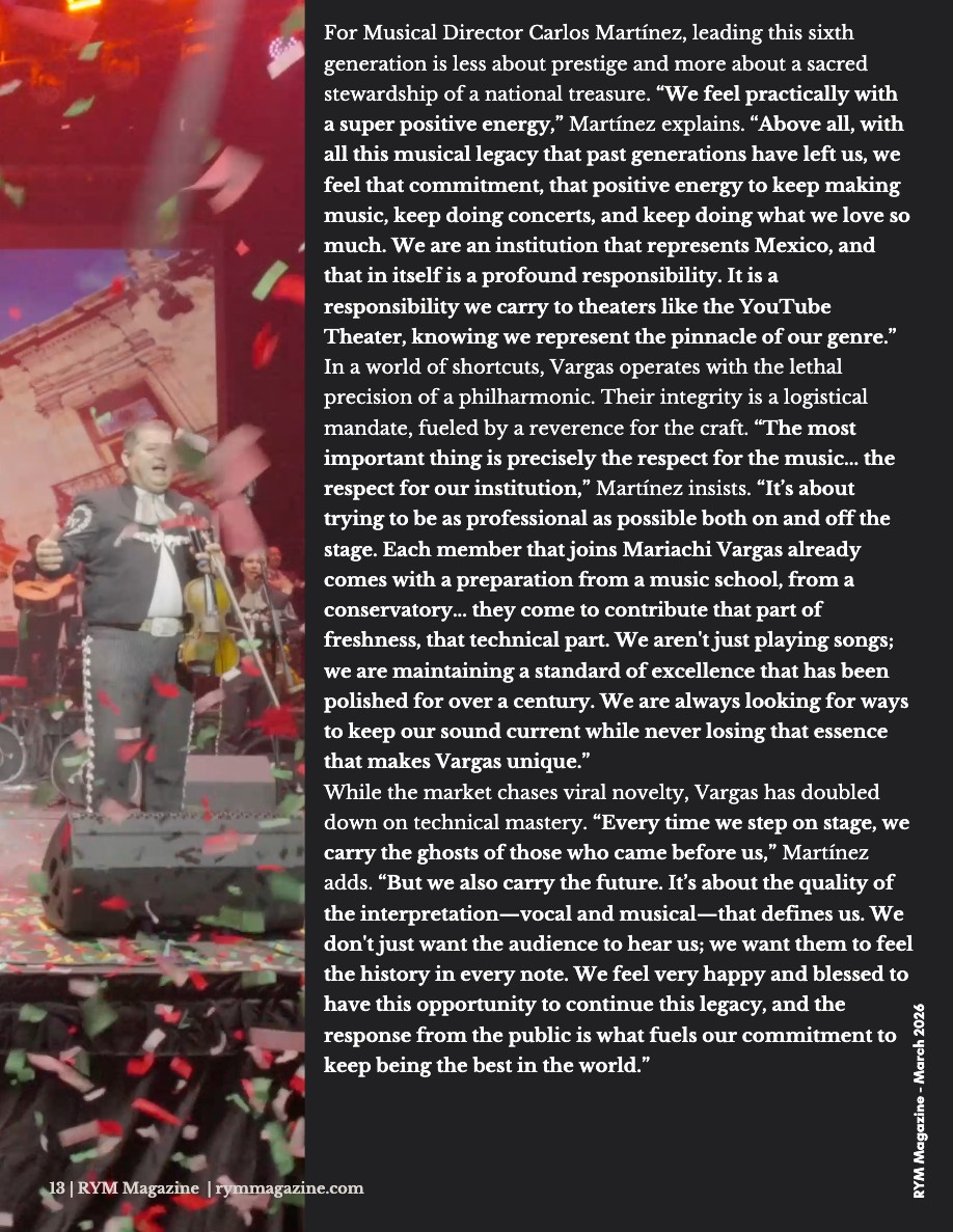 RYM Magazine - March | MARIACHAZO: Two Dynasties, One Throne — page 13