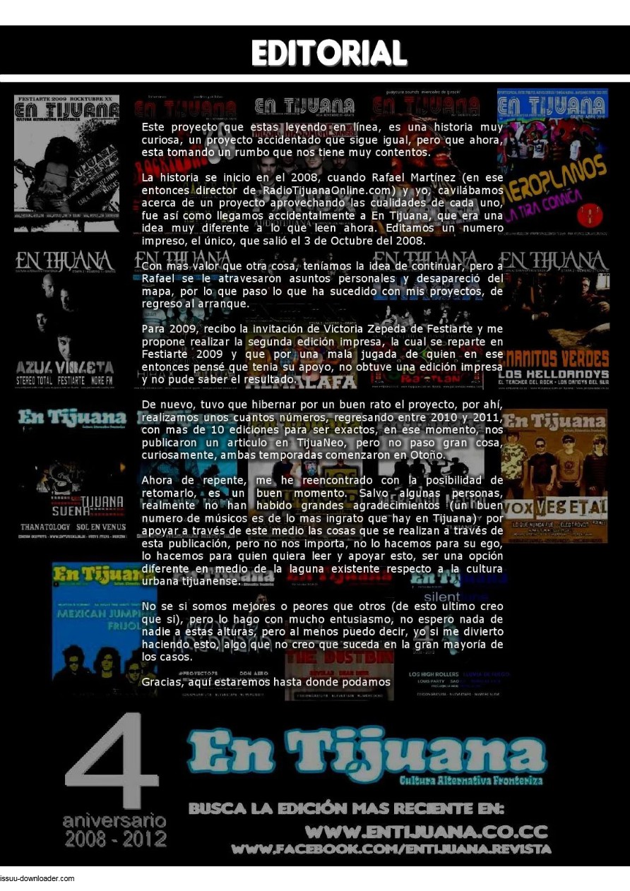 EN TIJUANA REVISTA - EDICIÓN 9 - 4TO. ANIVERSARIO — page 5