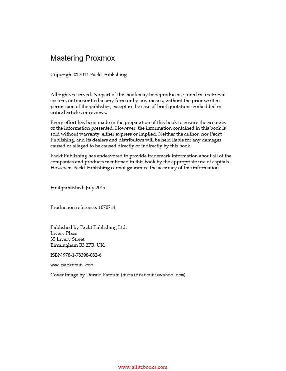 Mastering Proxmox VE — page 3