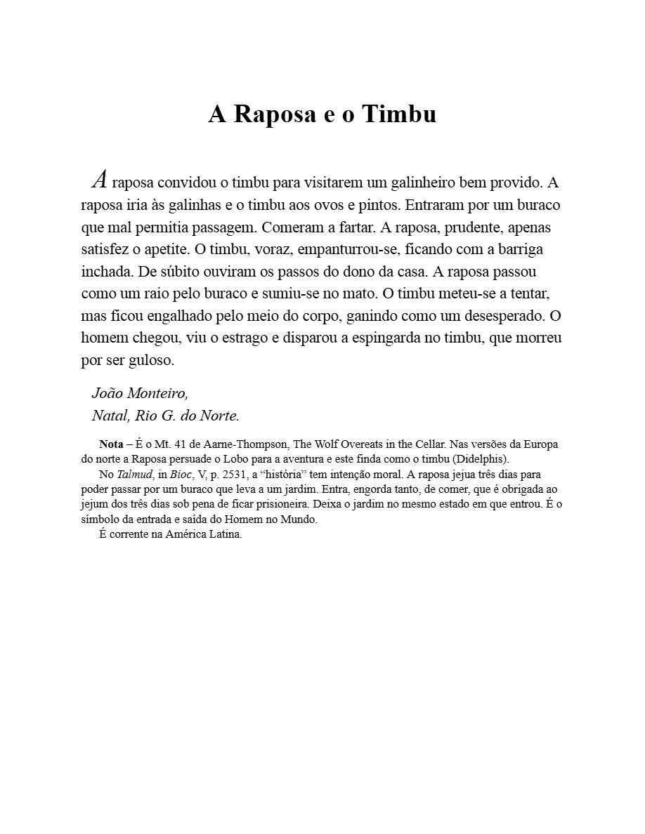 Contos Tradicionais do Brasil (Luís da Câmara Cascudo) — page 228
