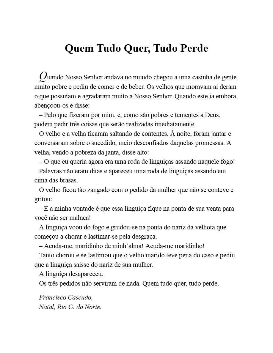 Contos Tradicionais do Brasil (Luís da Câmara Cascudo) — page 278