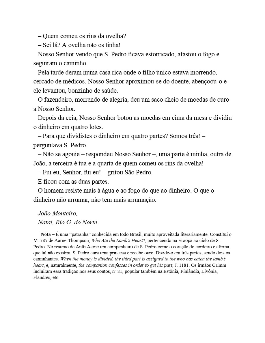 Contos Tradicionais do Brasil (Luís da Câmara Cascudo) — page 285