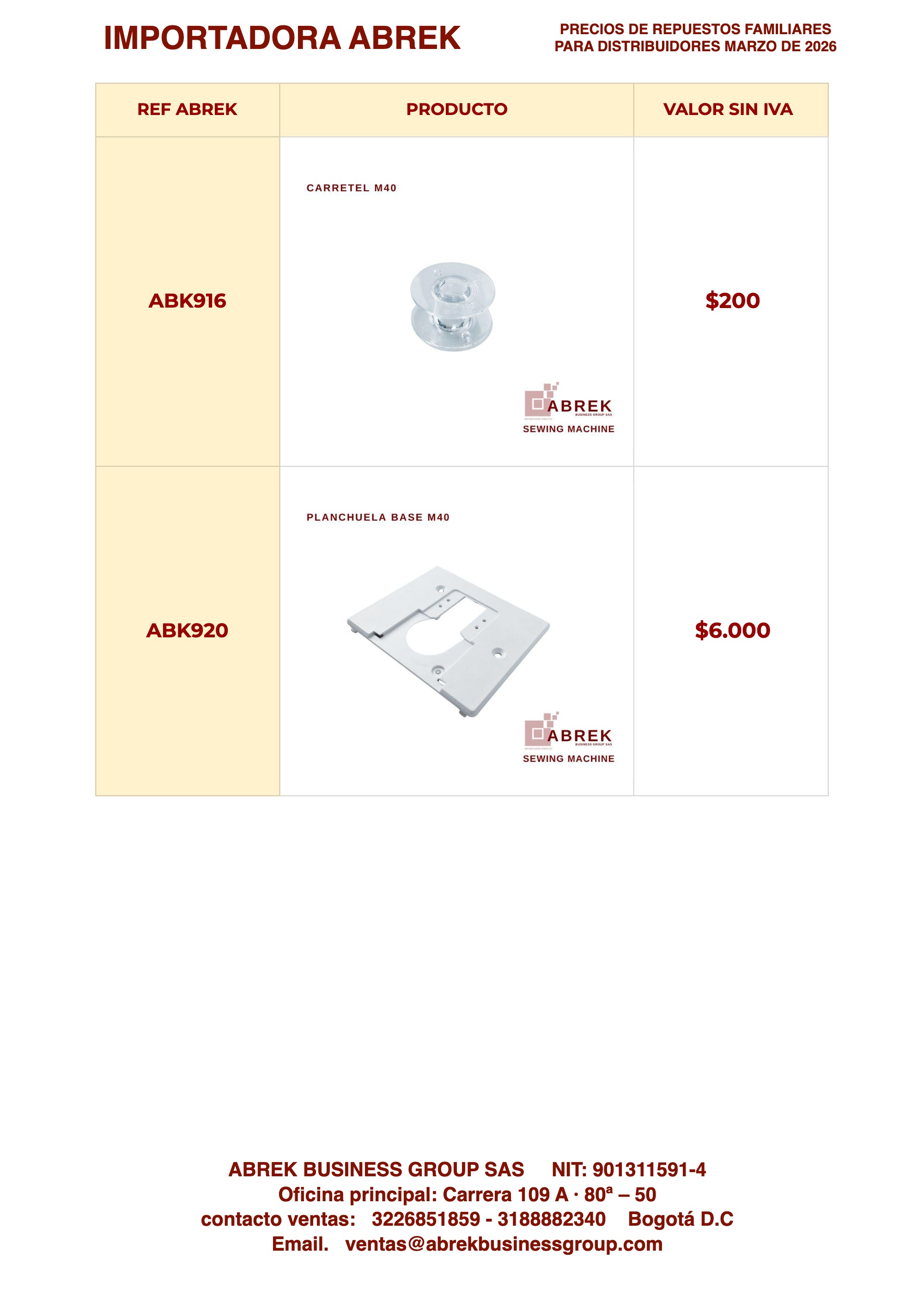REPUESTOS FAMILIARES MARZO 2026 PARA DISTRIBUIDORES — page 14