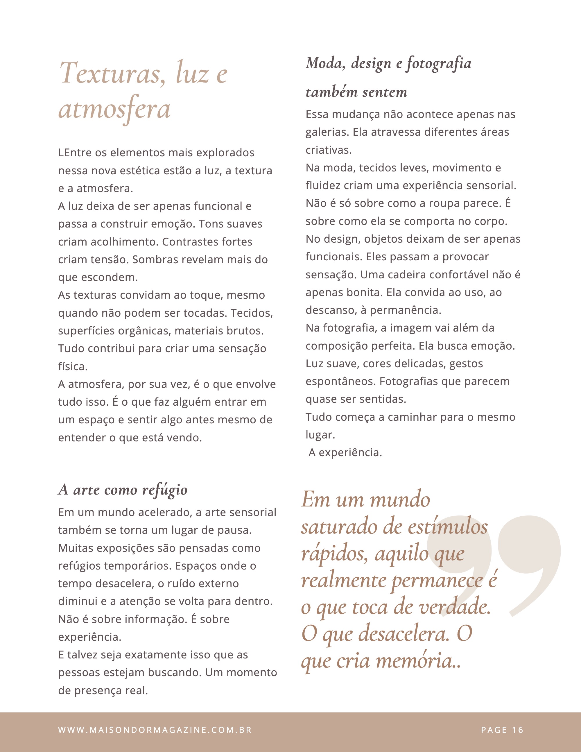 Maison D'or — Edição 6 — page 16