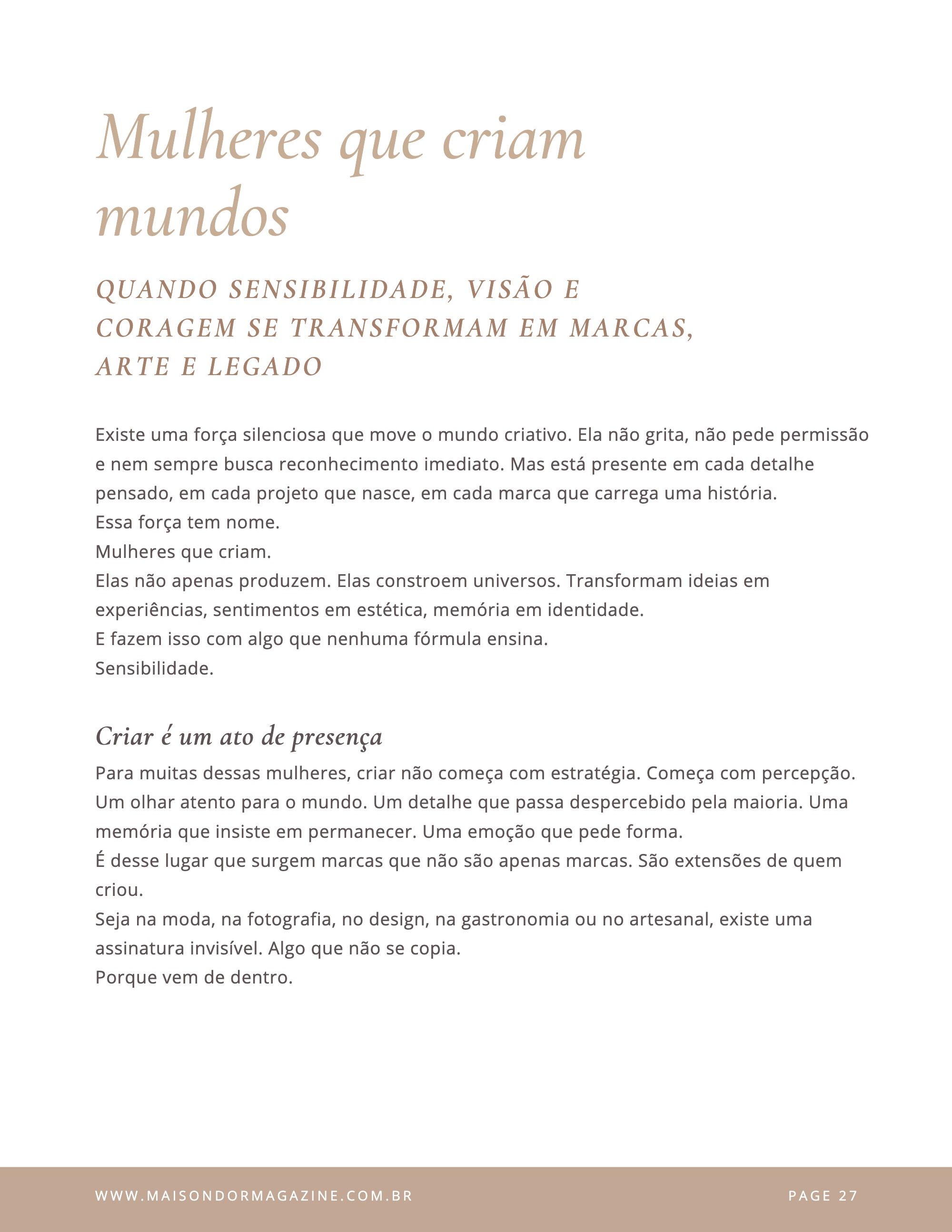 Maison D'or — Edição 6 — page 27