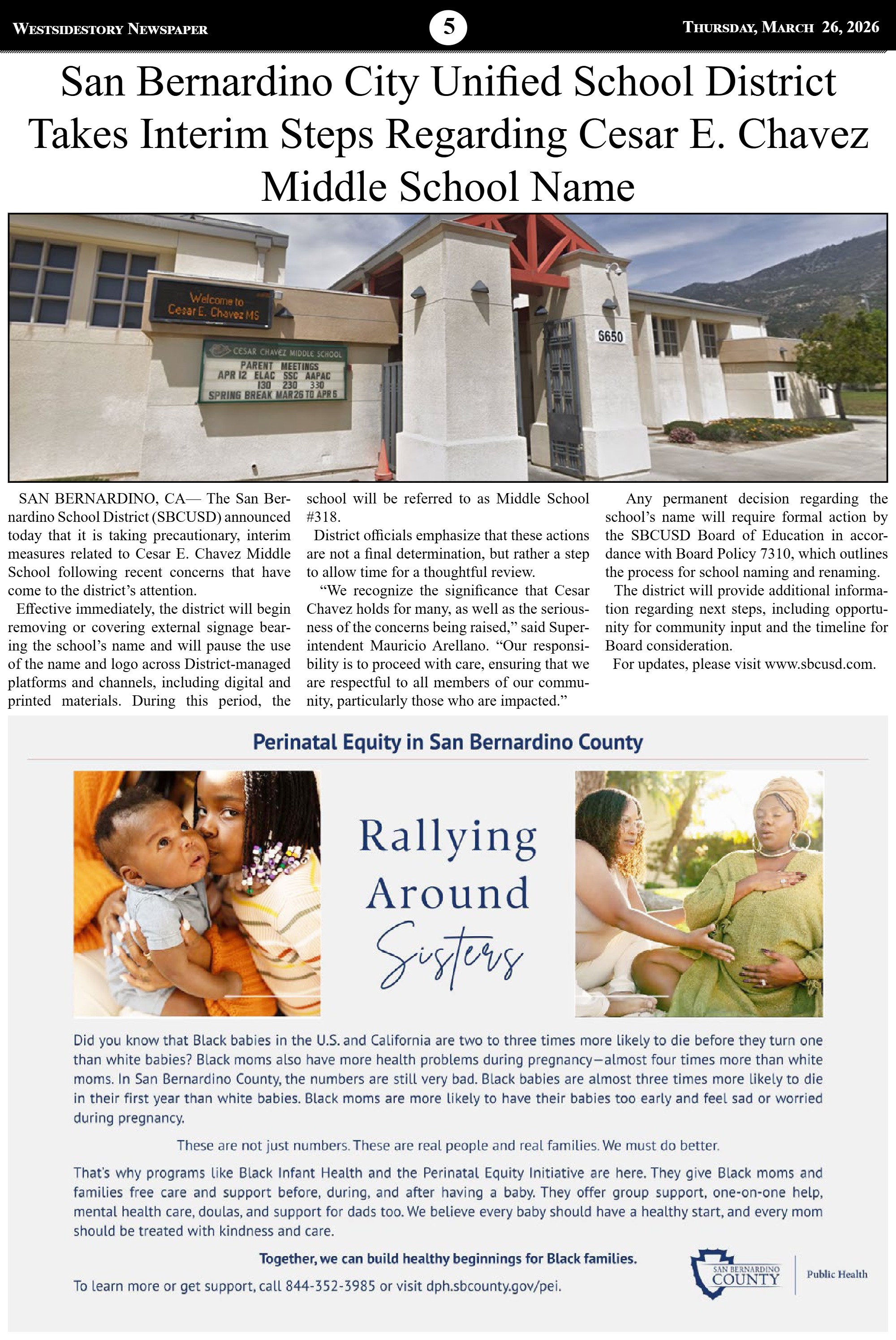 Volume 40 No.1 | Thursday March 26, 2026 — page 5