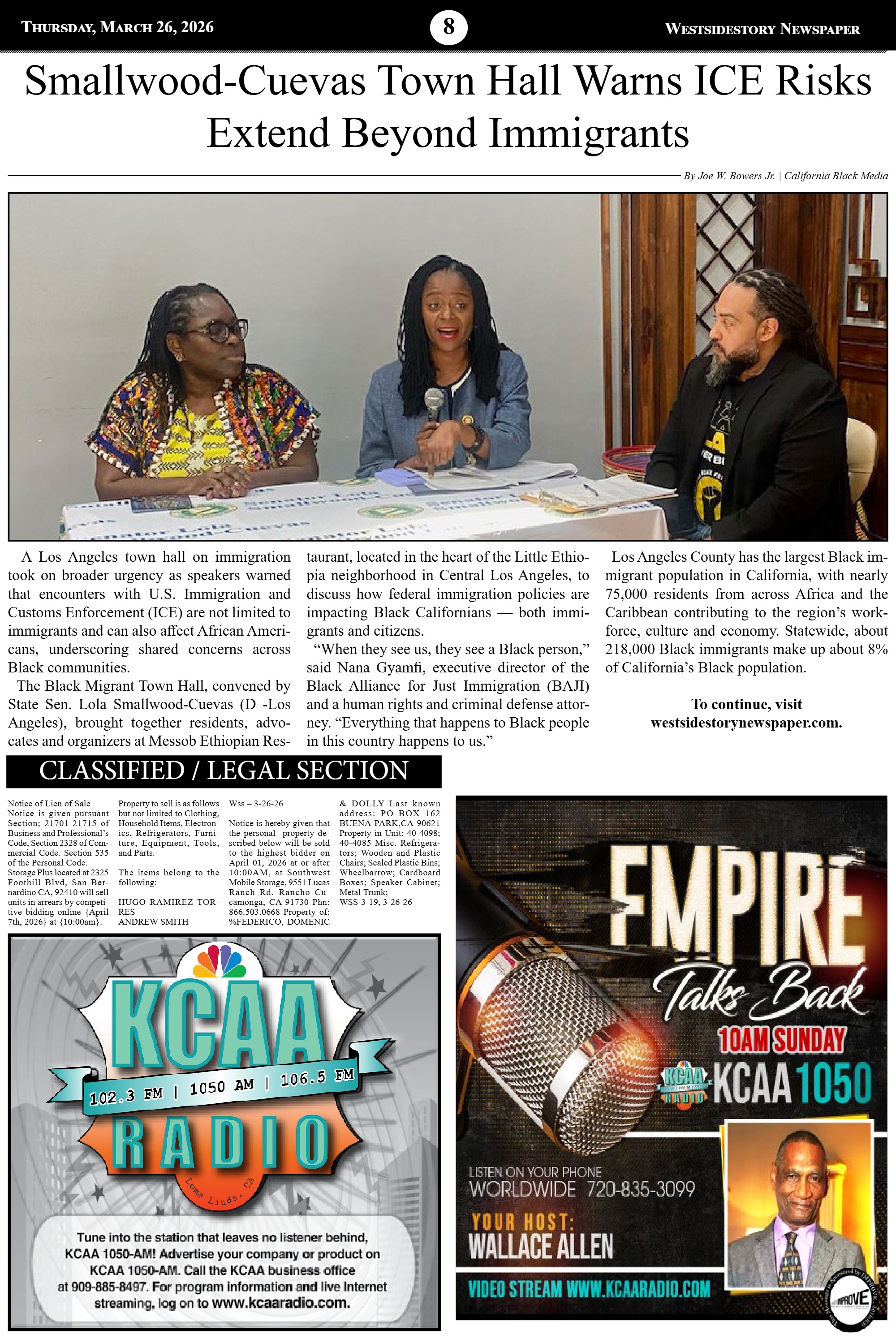 Volume 40 No.1 | Thursday March 26, 2026 — page 8