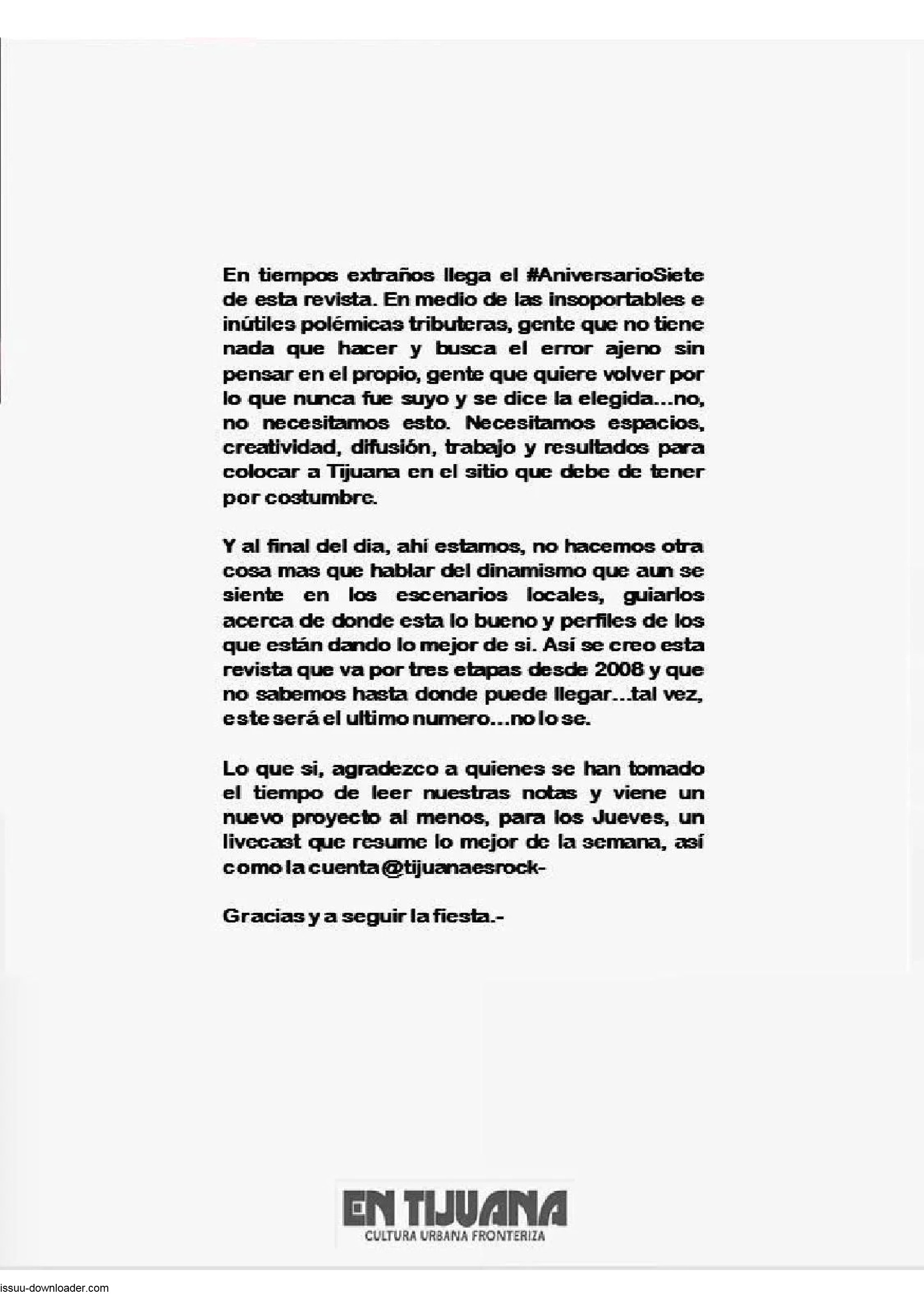 EN TIJUANA REVISTA -EDICIÓN 67 - #ANIVERSARIOSIETE — page 12