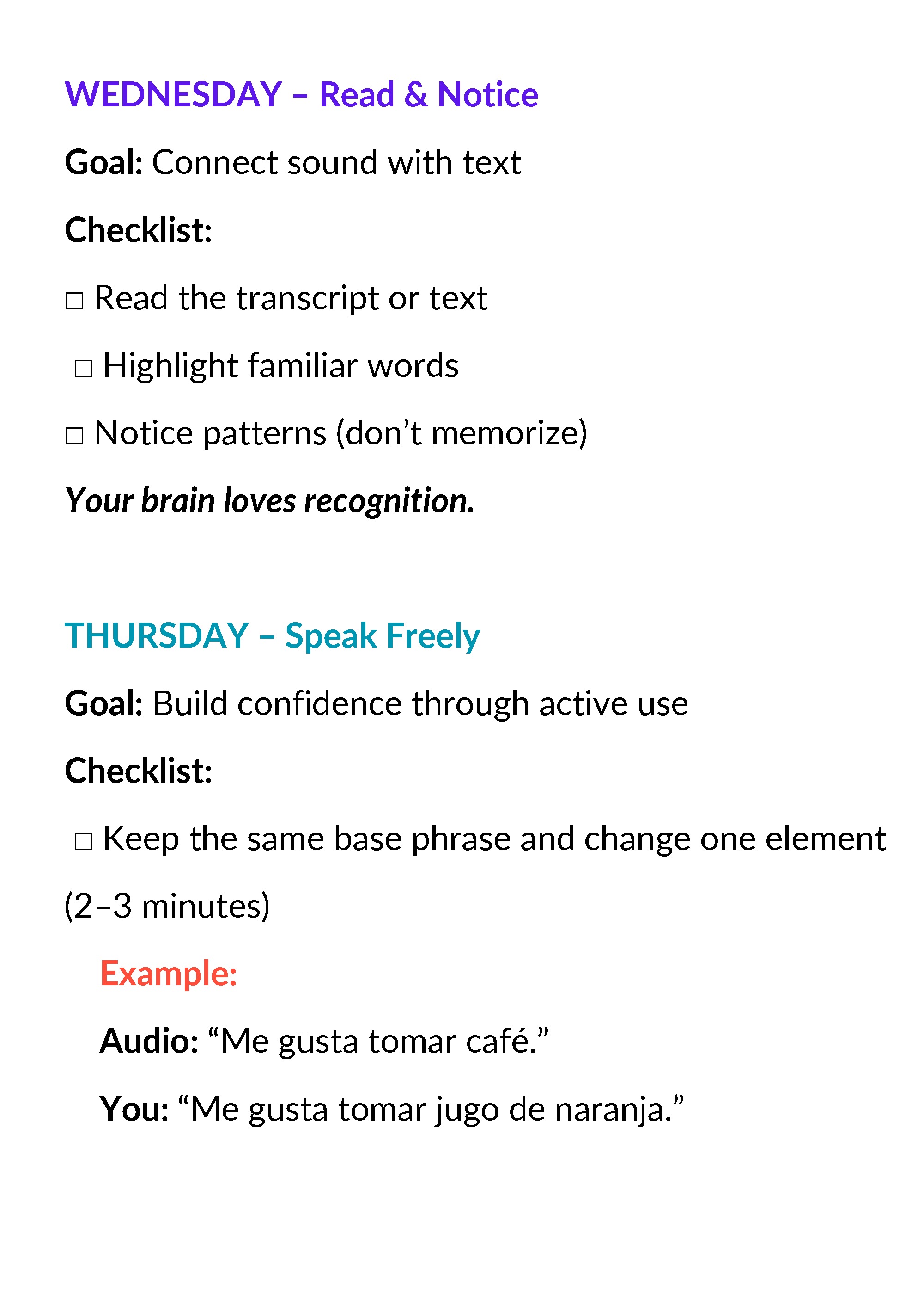 The Complete Spanish Routine for Busy Adults 2.0  - By TRY IT IN SPANISH ACADEMY — page 16