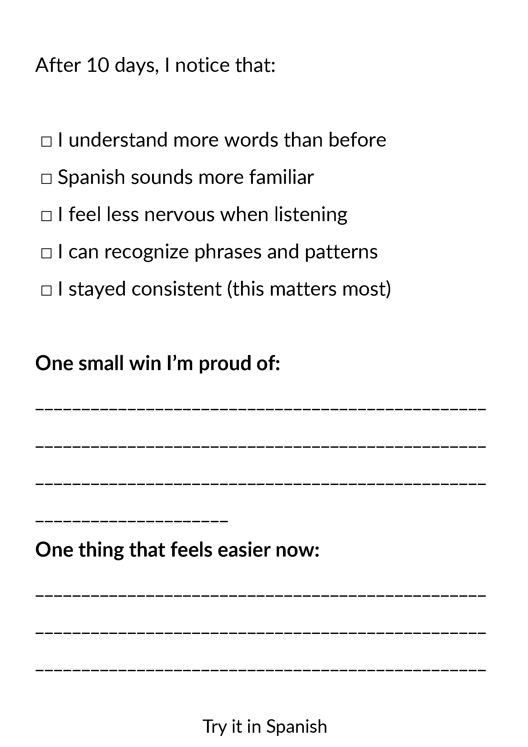 The Complete Spanish Routine for Busy Adults 2.0  - By TRY IT IN SPANISH ACADEMY — page 26