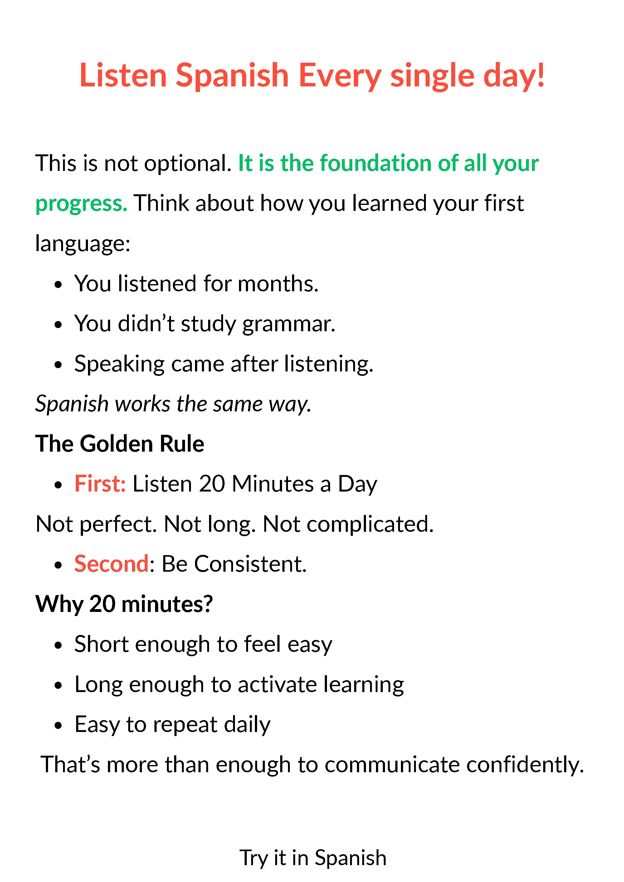 The Complete Spanish Routine for Busy Adults 2.0  - By TRY IT IN SPANISH ACADEMY — page 8