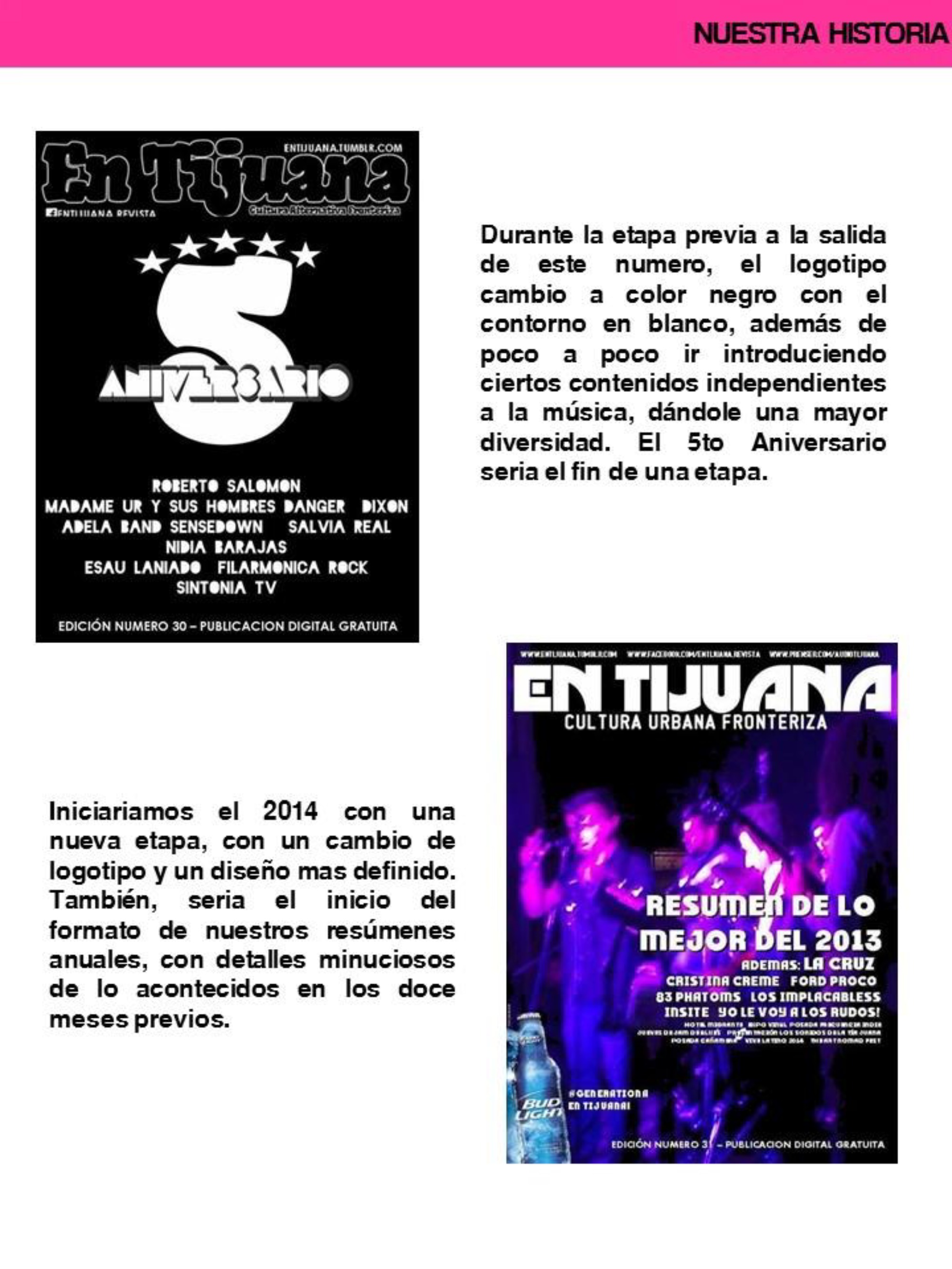 EN TIJUANA HAY ROCK REVISTA - EDICIÓN 87 #10ANIVERSARIO — page 13