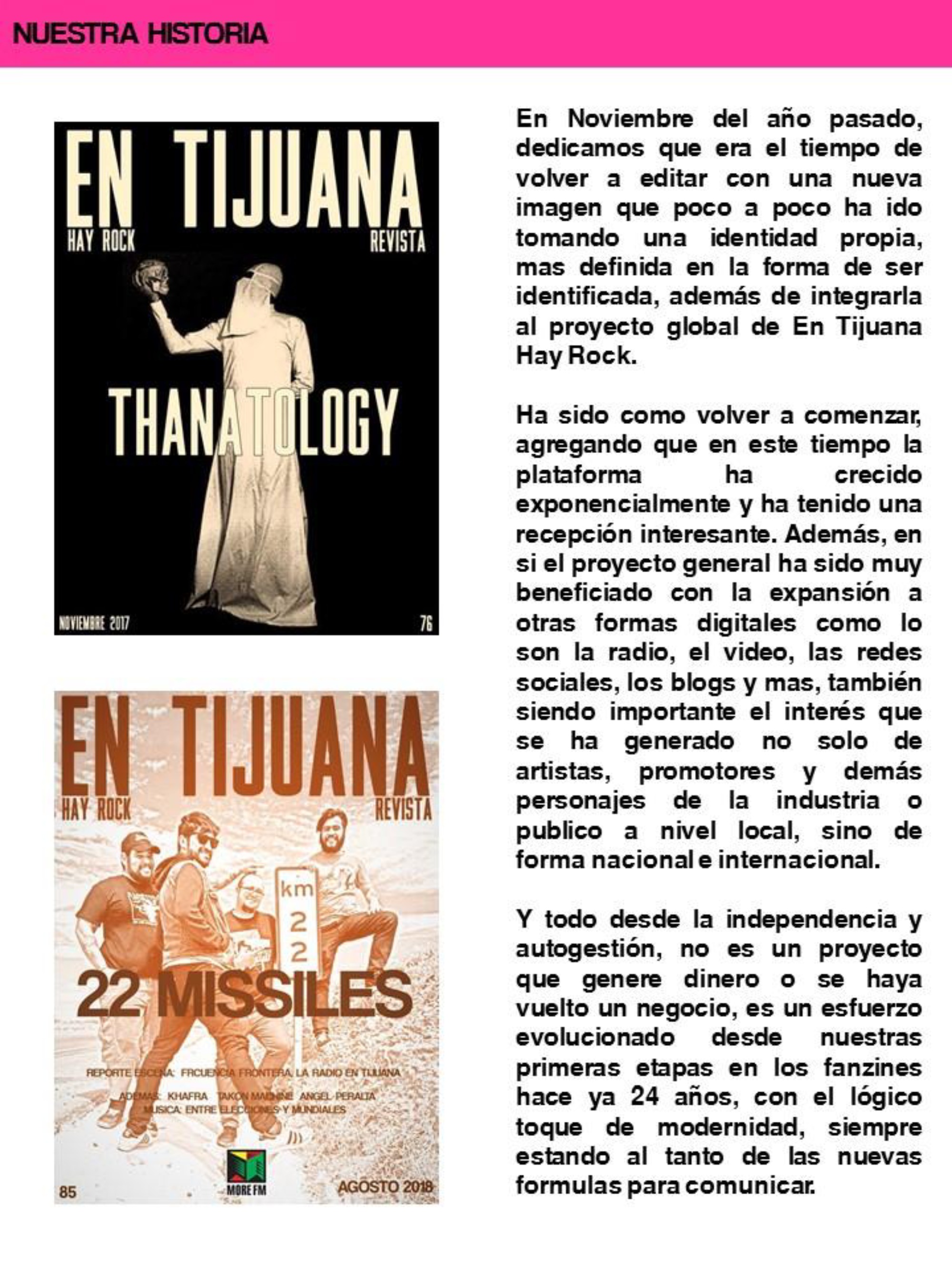 EN TIJUANA HAY ROCK REVISTA - EDICIÓN 87 #10ANIVERSARIO — page 20
