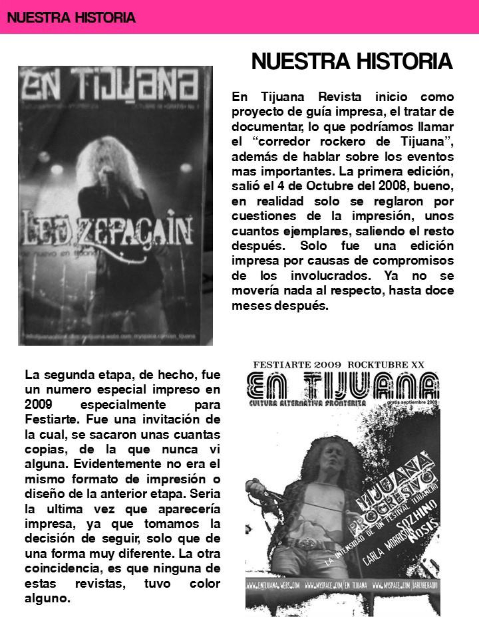 EN TIJUANA HAY ROCK REVISTA - EDICIÓN 87 #10ANIVERSARIO — page 8
