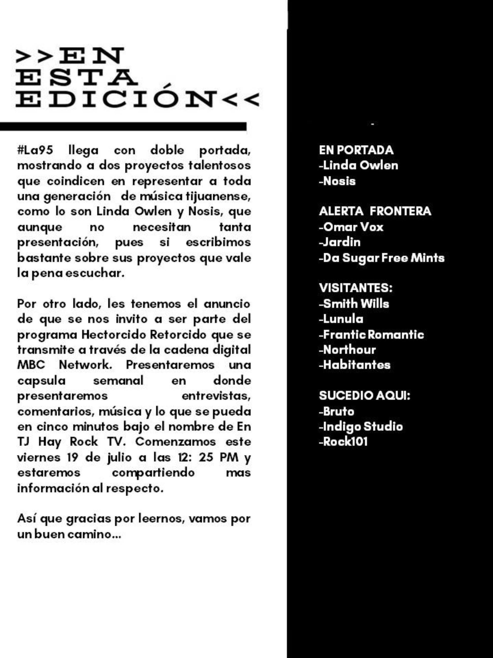 EN TIJUANA HAY ROCK REVISTA - EDICIÓN 95 — page 5