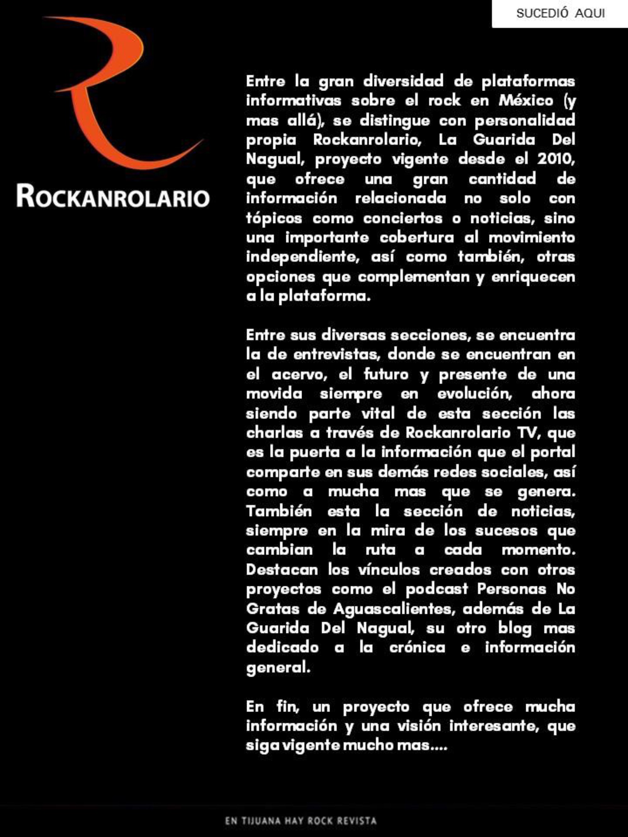 EN TIJUANA HAY ROCK REVISTA - EDICIÓN 97 — page 36