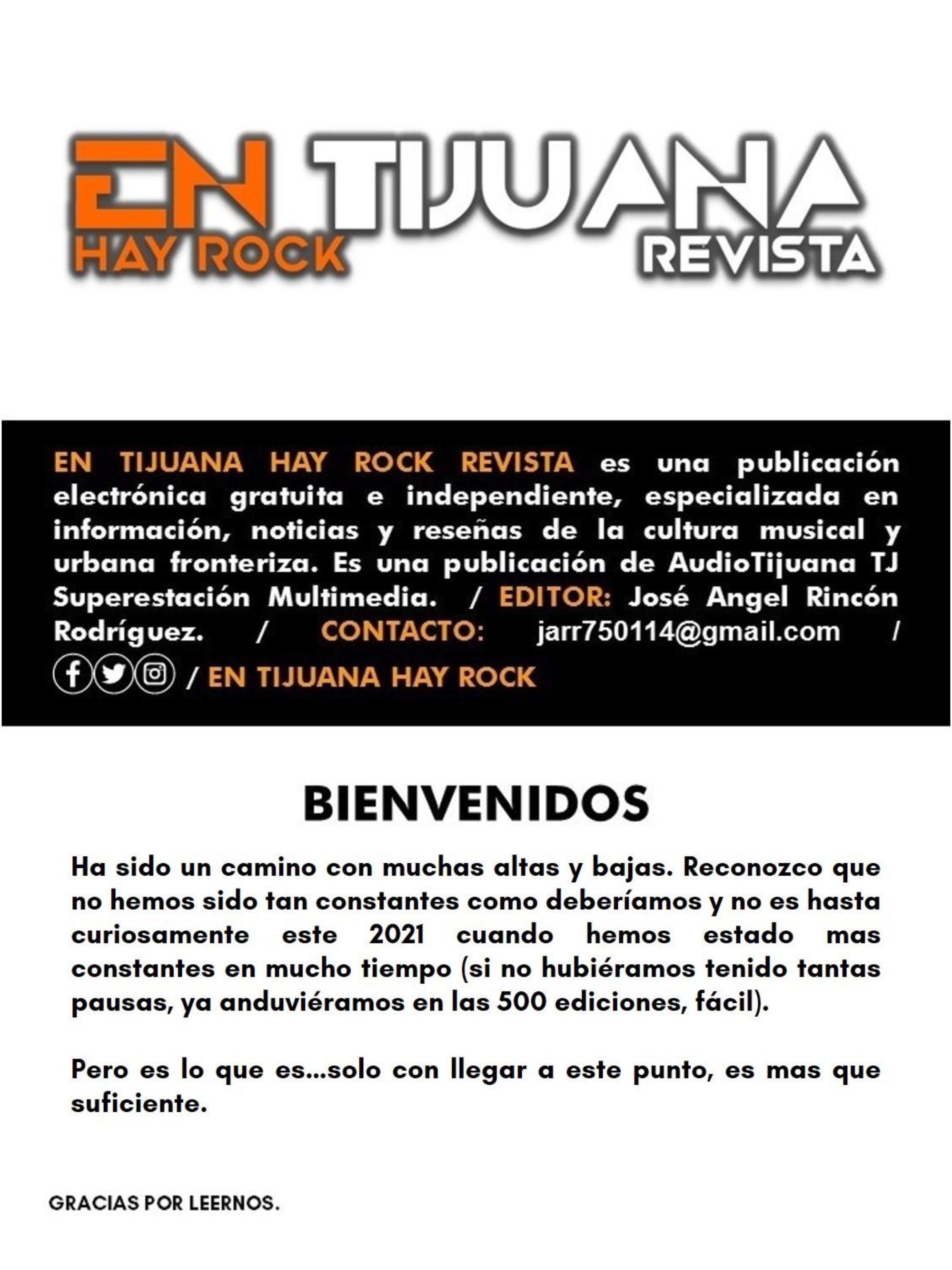 EN TIJUANA HAY ROCK REVISTA - EDICIÓN 107 — page 5