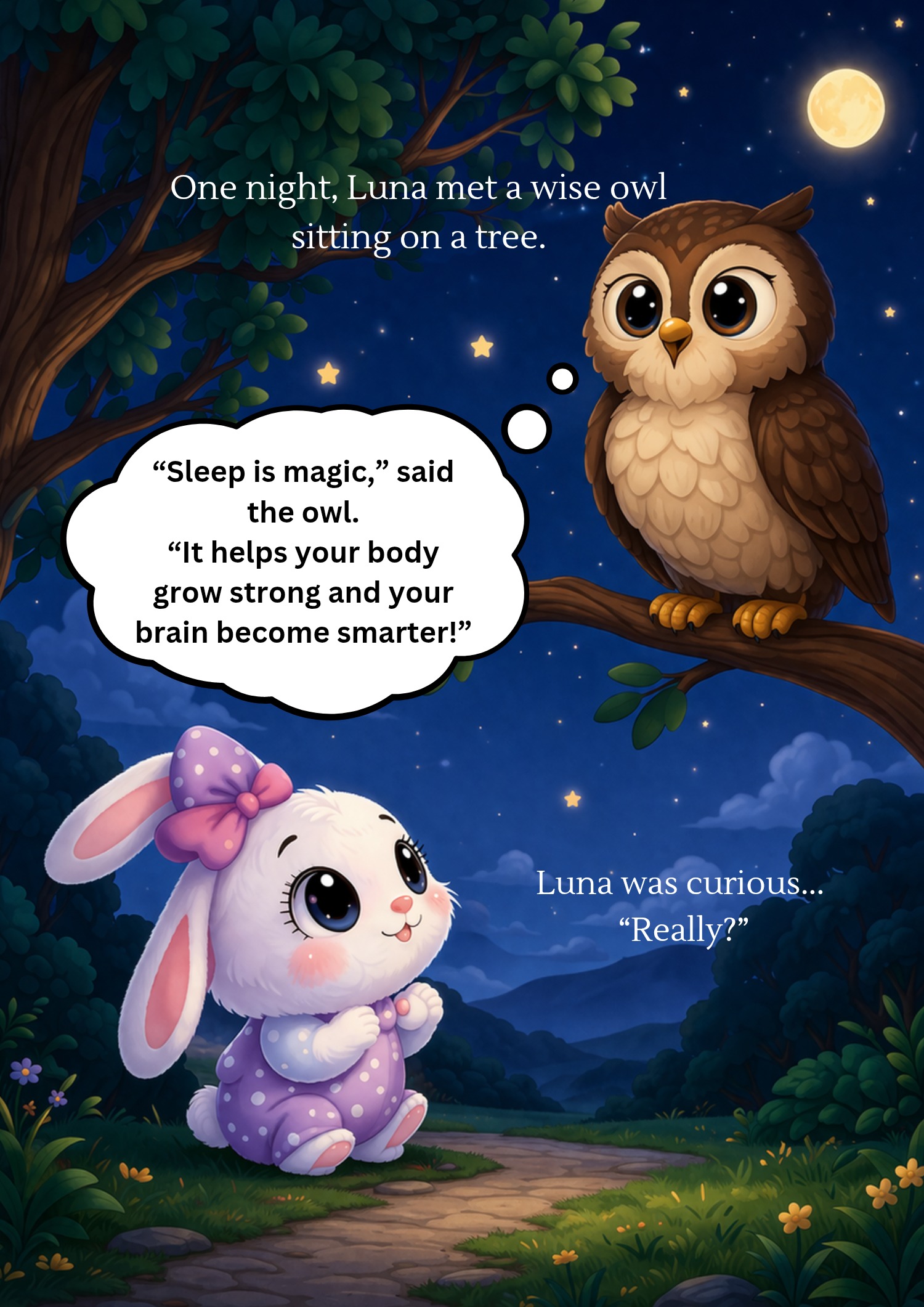 ‎One night, Luna met a wise owl sitting on a tree. 🦉_20260406_143816_0000 — page 3