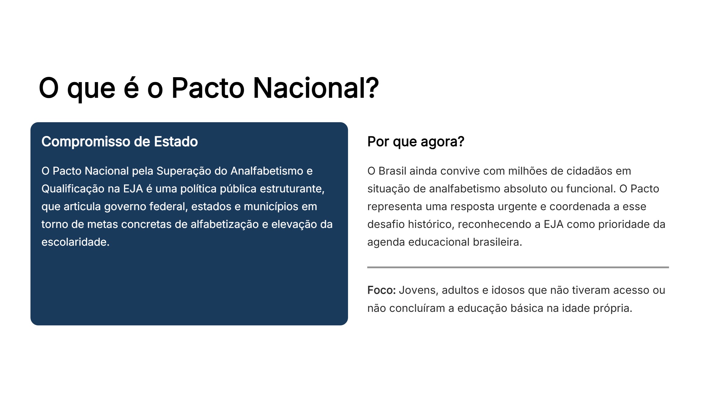 Pacto Nacional Superação Analfabetismo Qualificação EJA (2º Encontro) — page 2