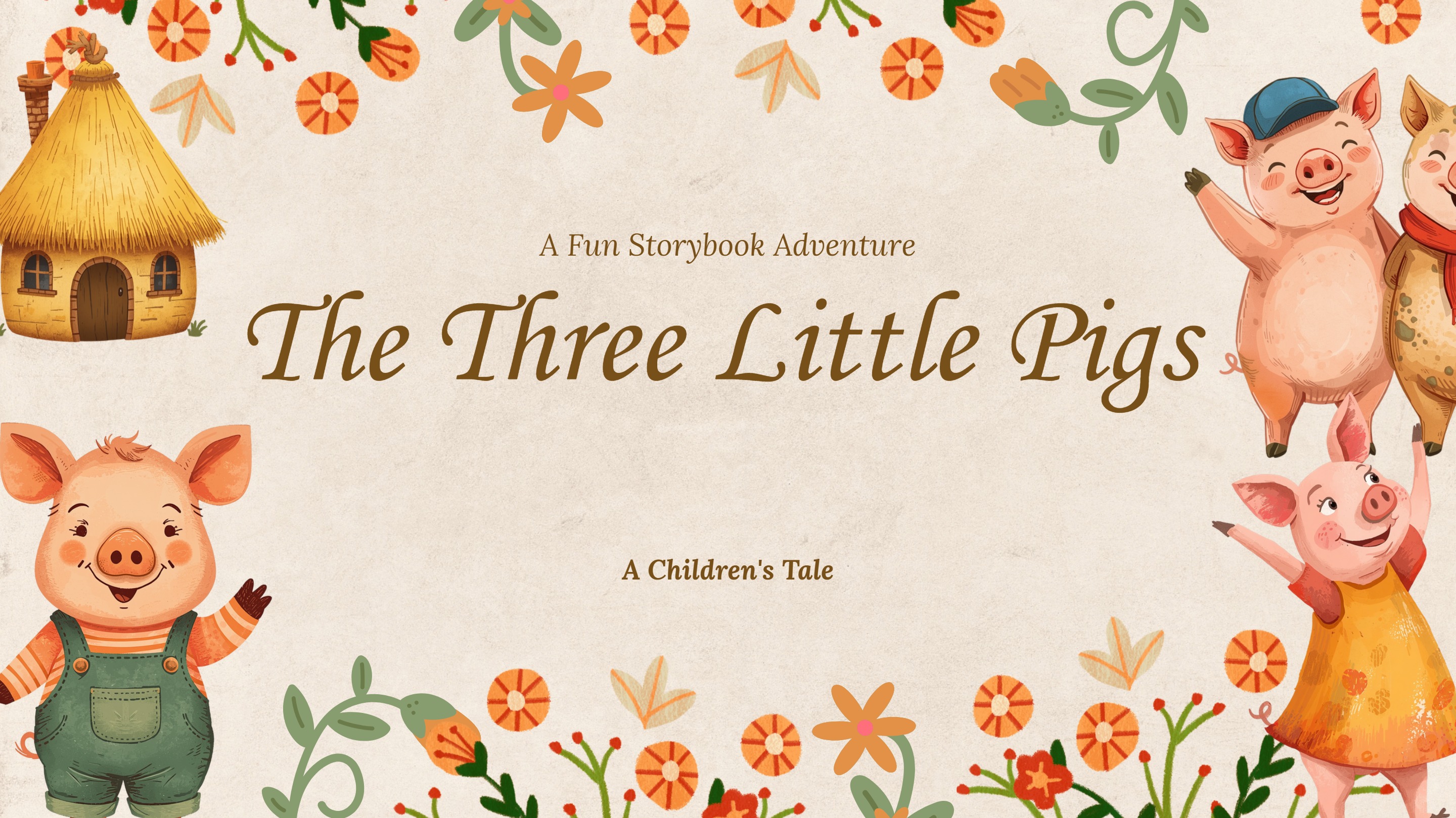 Three Pigs Picture Tale Title Card