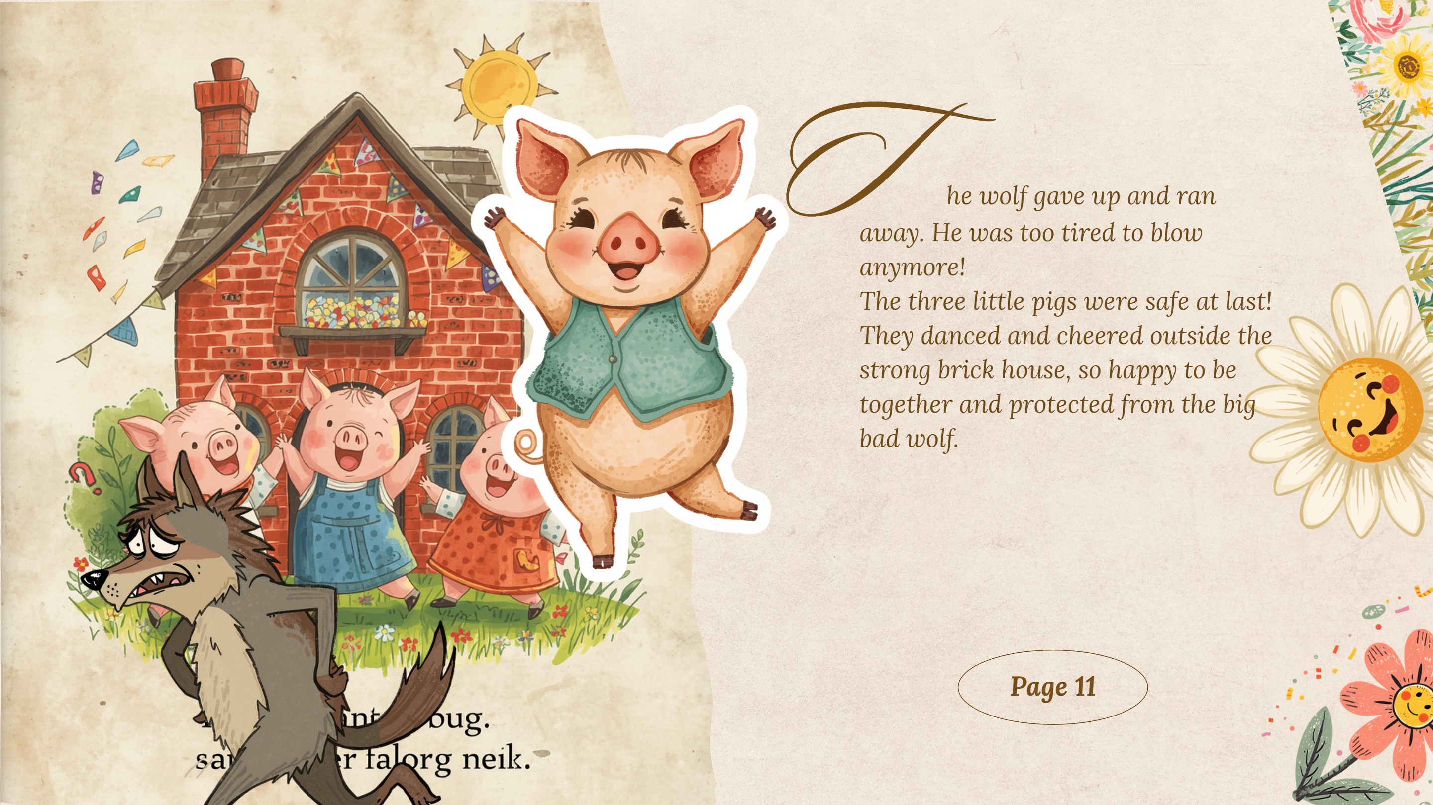 Three Pigs Picture Tale Title Card — page 11
