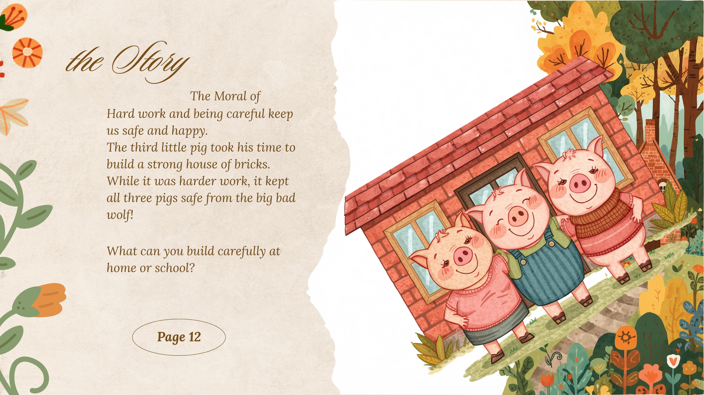 Three Pigs Picture Tale Title Card — page 12