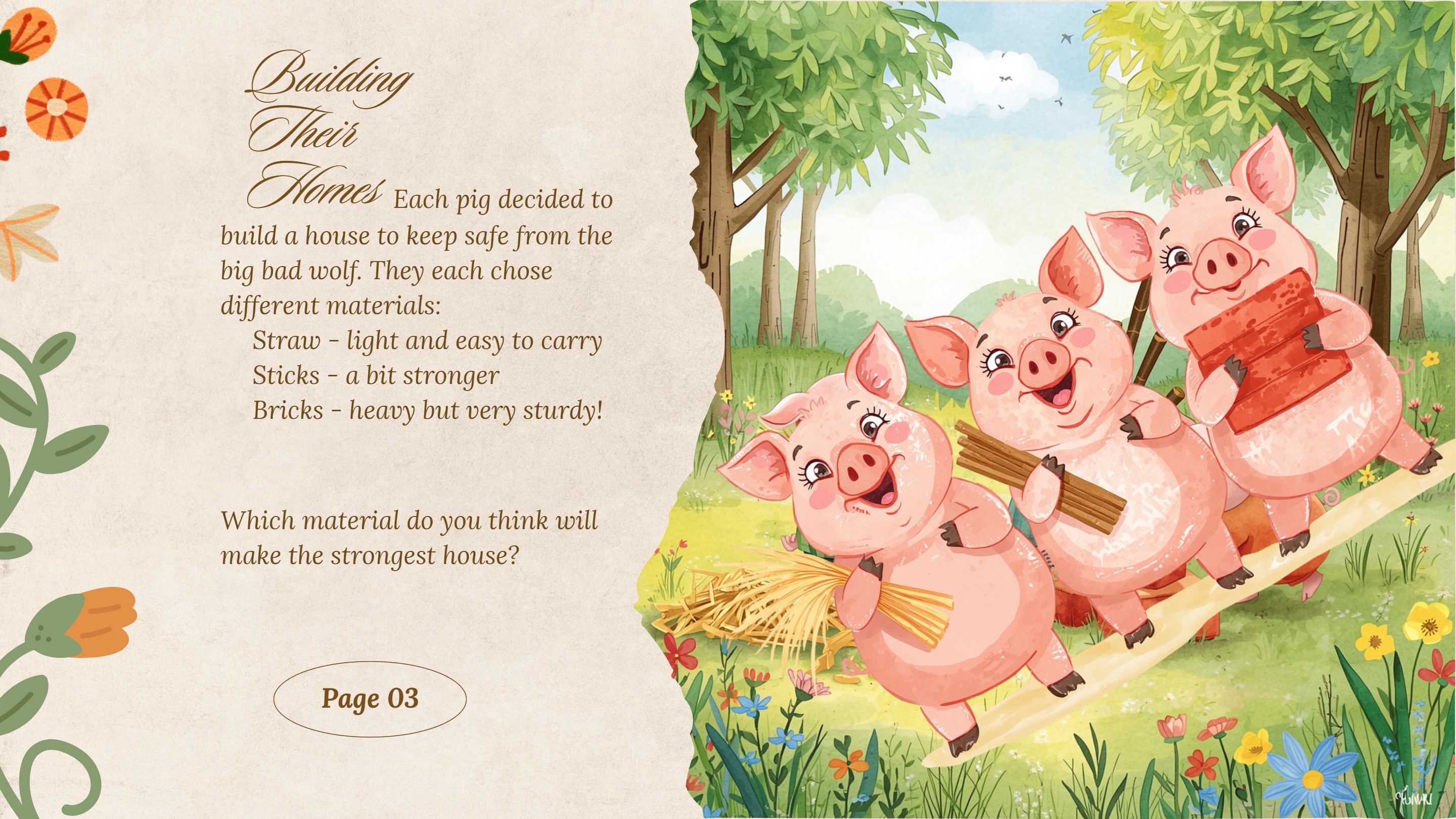 Three Pigs Picture Tale Title Card — page 3
