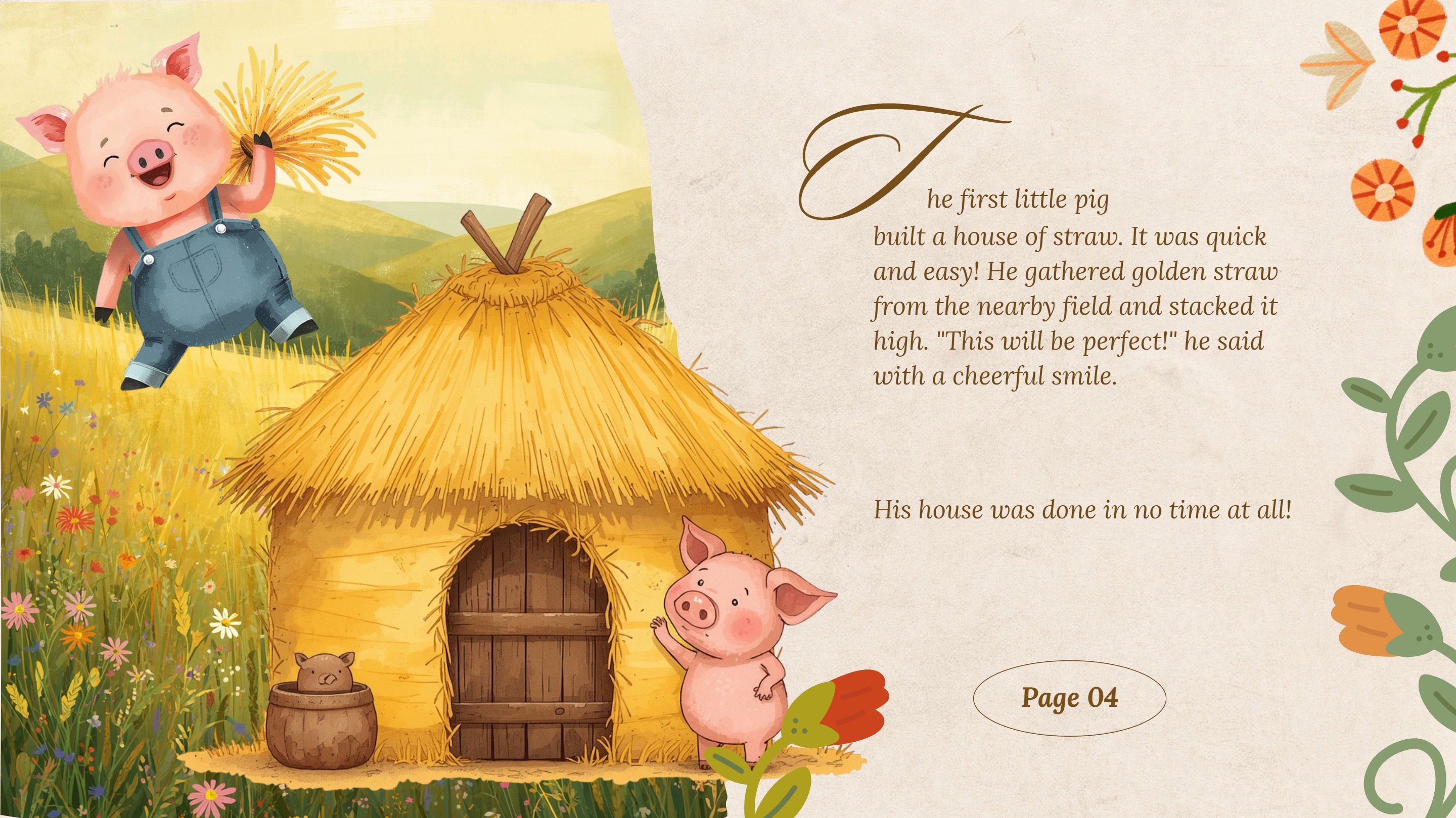 Three Pigs Picture Tale Title Card — page 4