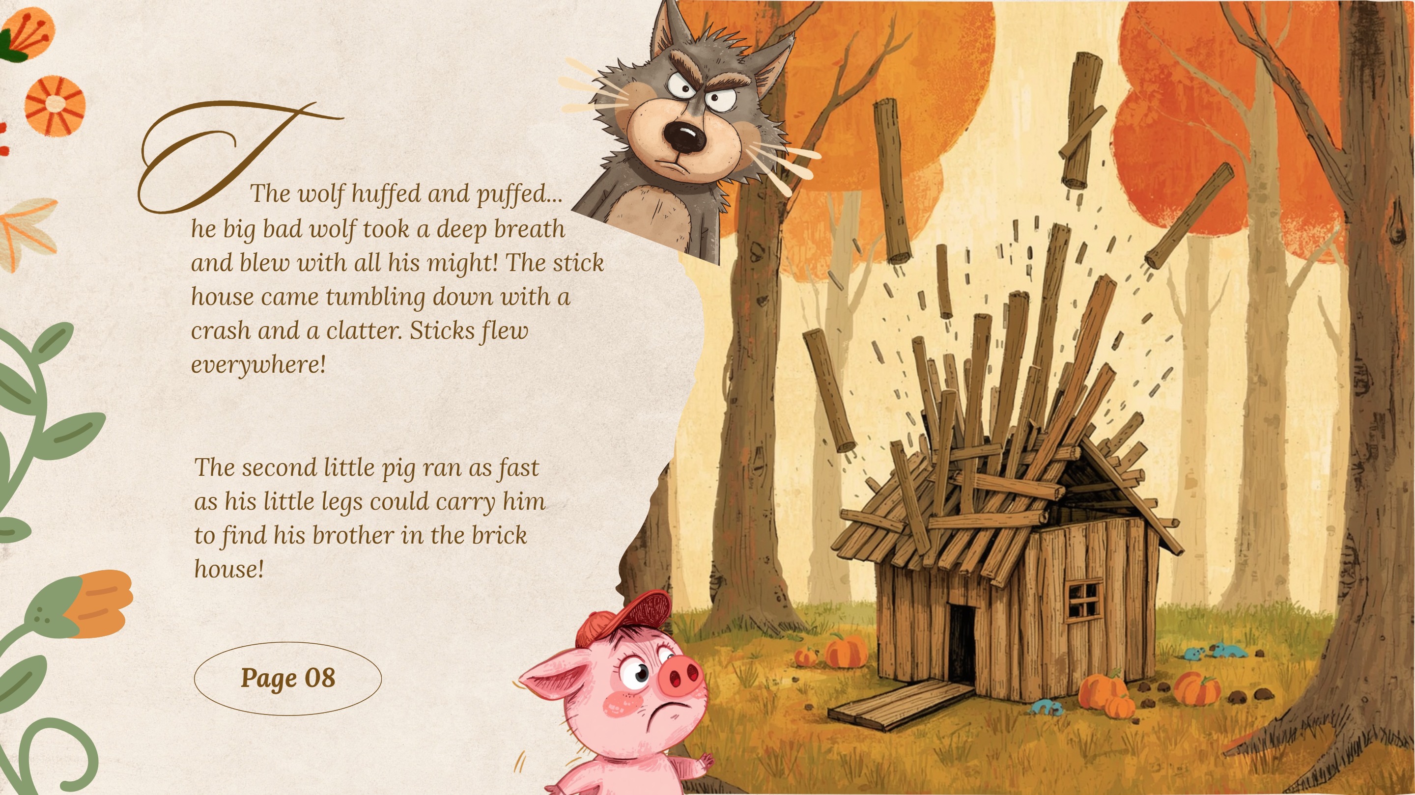 Three Pigs Picture Tale Title Card — page 8