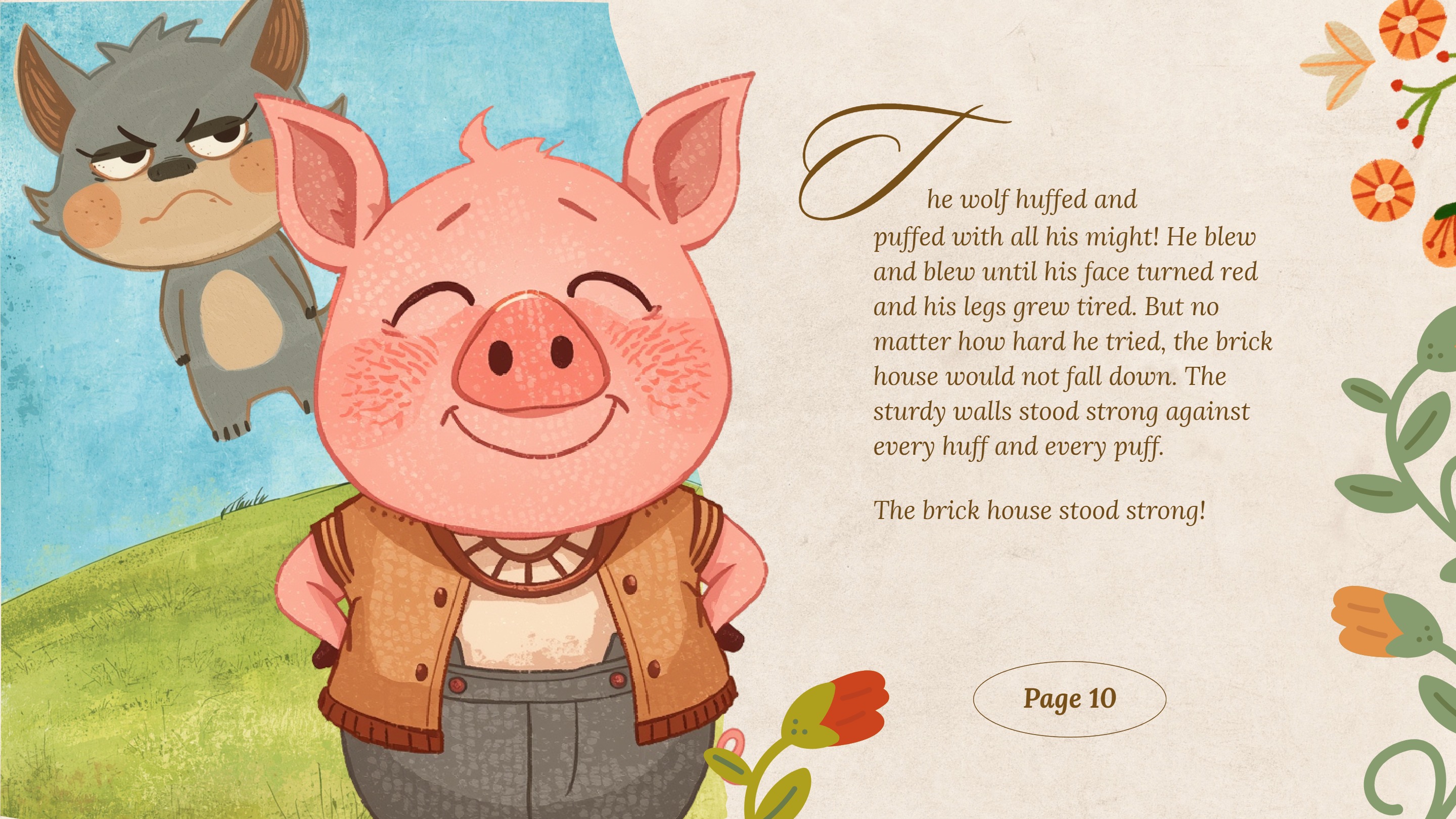 Three Pigs Picture Tale Title Card — page 10