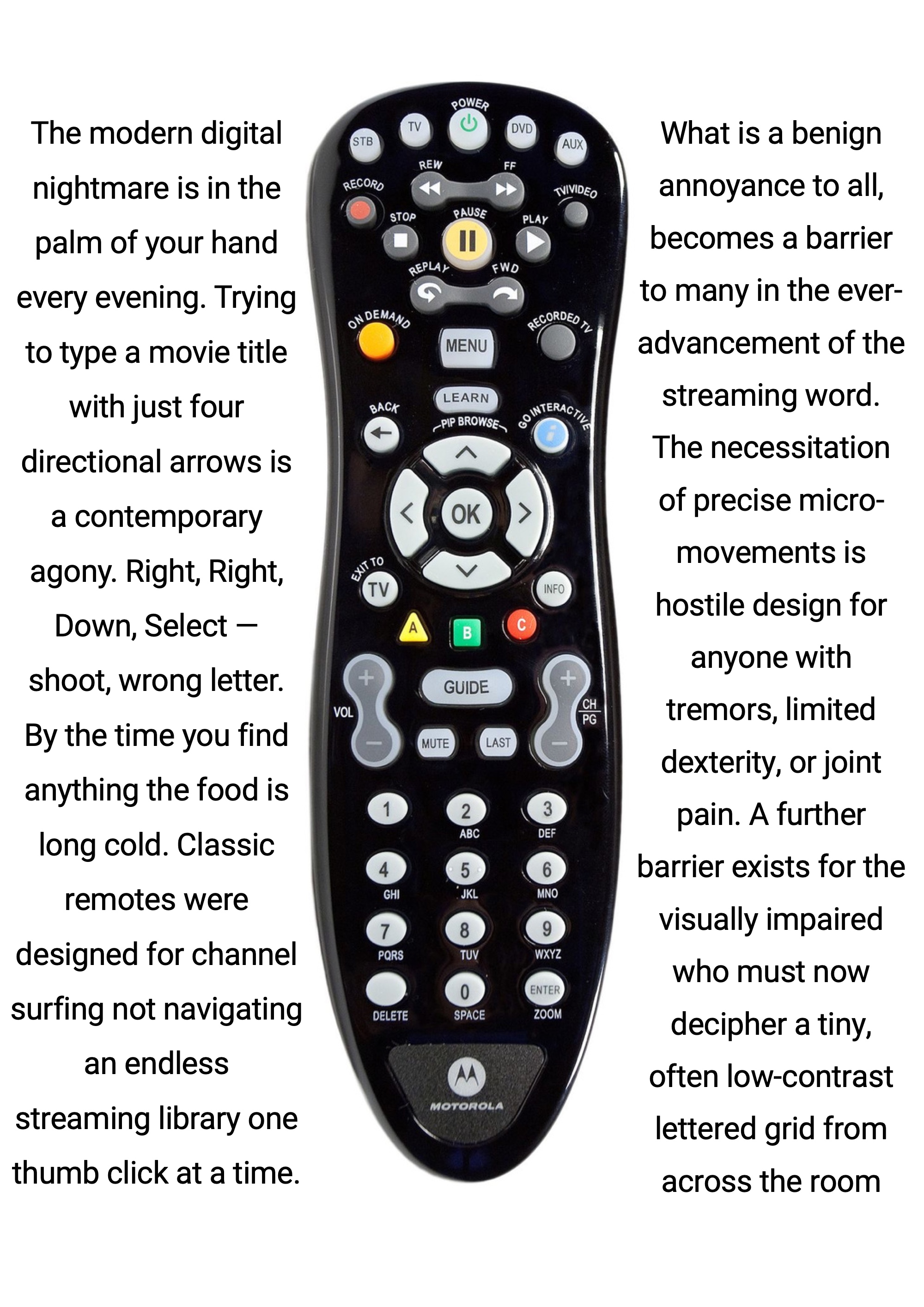 Search Me: Television, Accessibility, and the New Remote — page 2