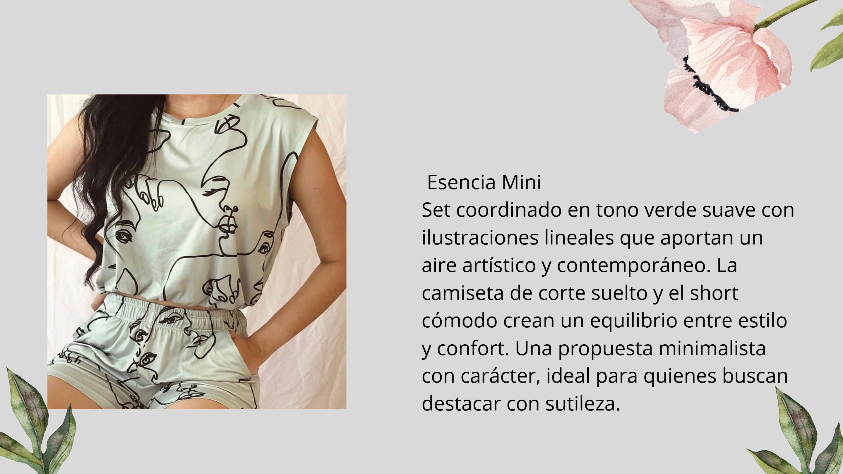 Brisa Marina Vestido de silueta relajada con escote en “V” que realza la feminidad de forma sutil. Su estampado de líneas verticales en azul profundo evoca la frescura del mar y estiliza la figura (1) — page 6