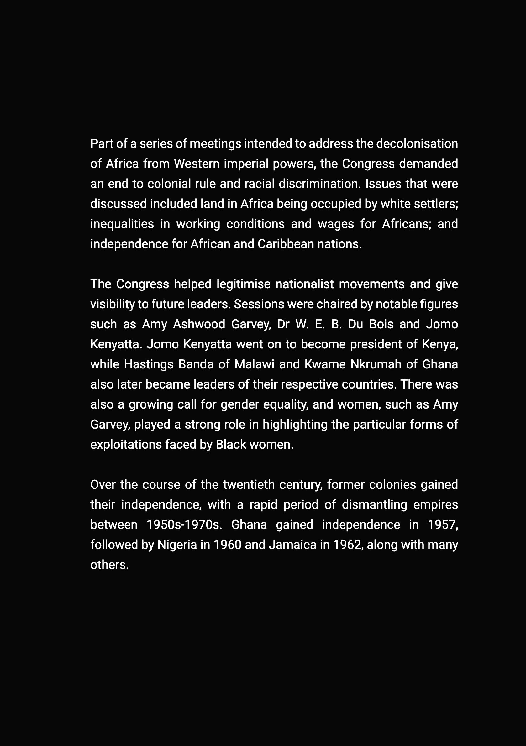 The Roads We Walked - The Fifth Pan-African Congress — page 5