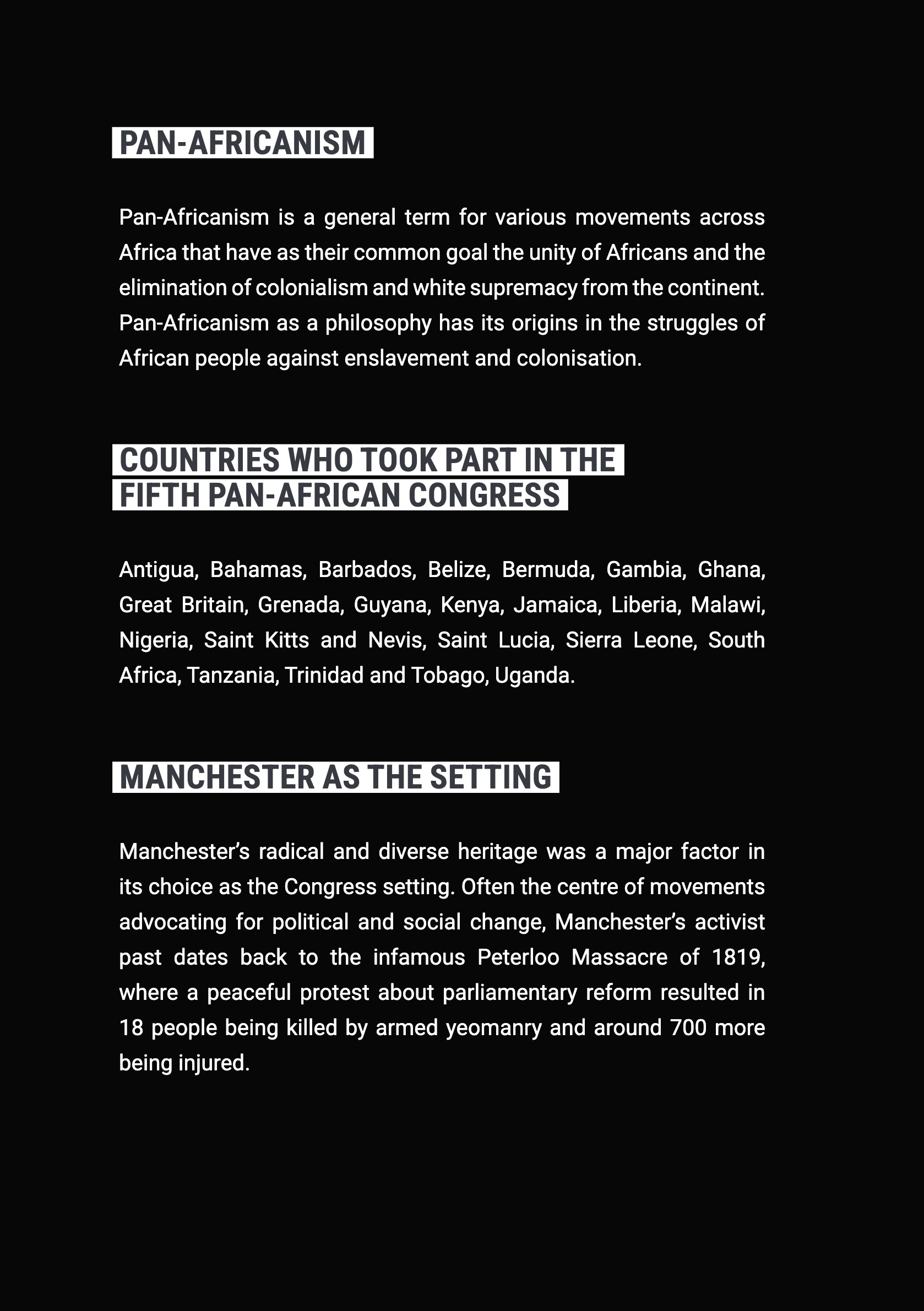 The Roads We Walked - The Fifth Pan-African Congress — page 6
