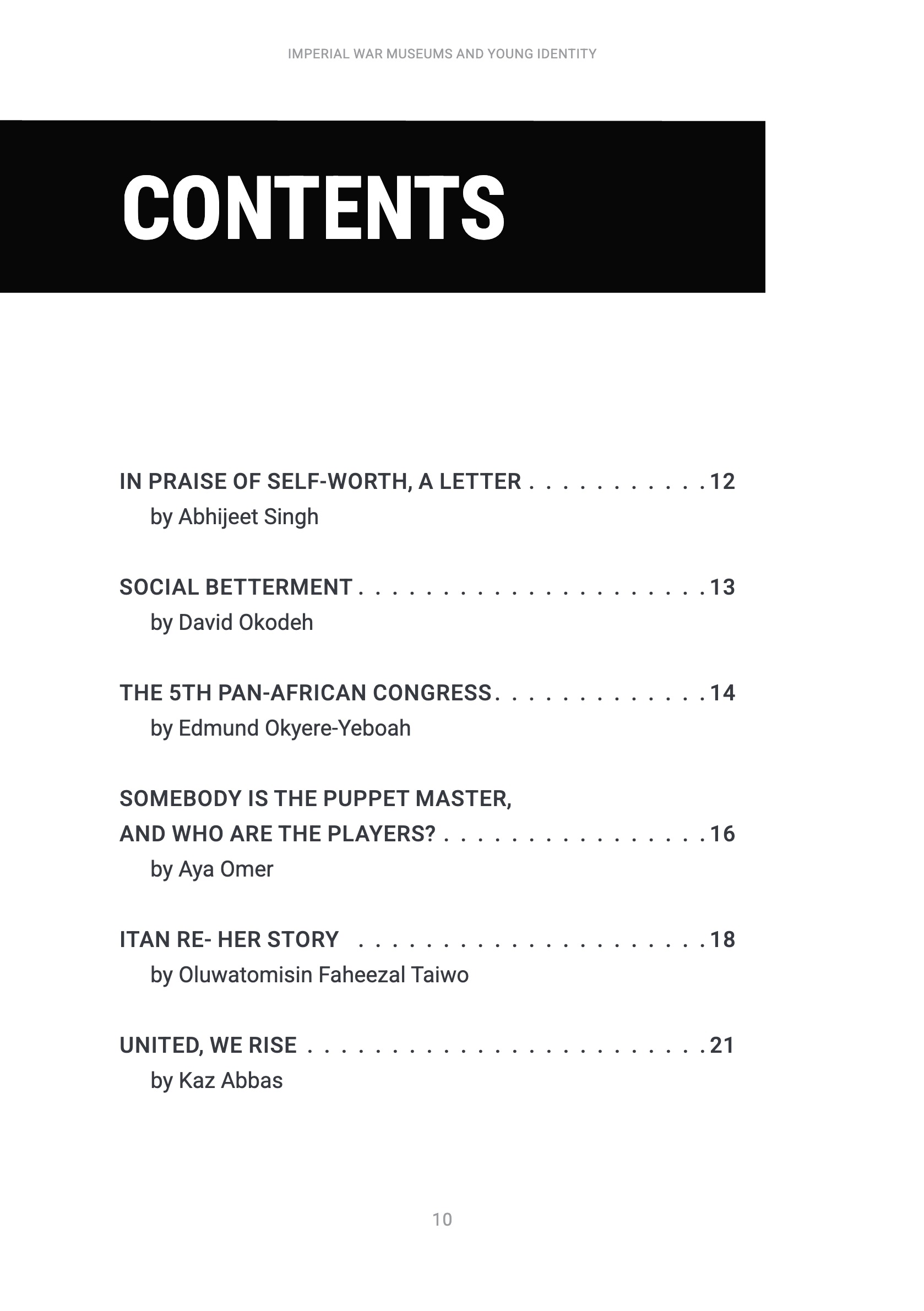 The Roads We Walked - The Fifth Pan-African Congress — page 10