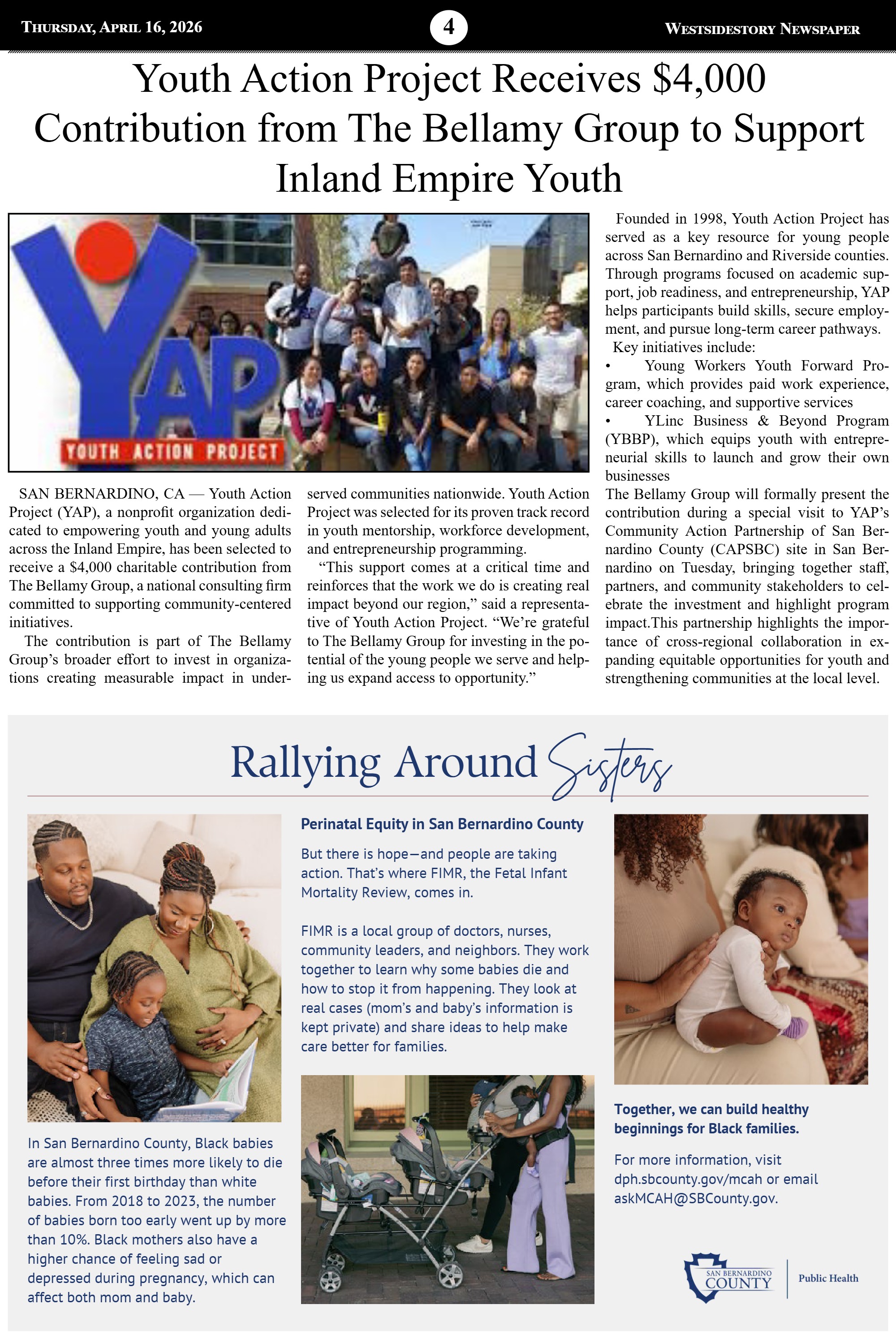 WSSNews Vol 40 No 5 | Thursday April 16, 2026 — page 4