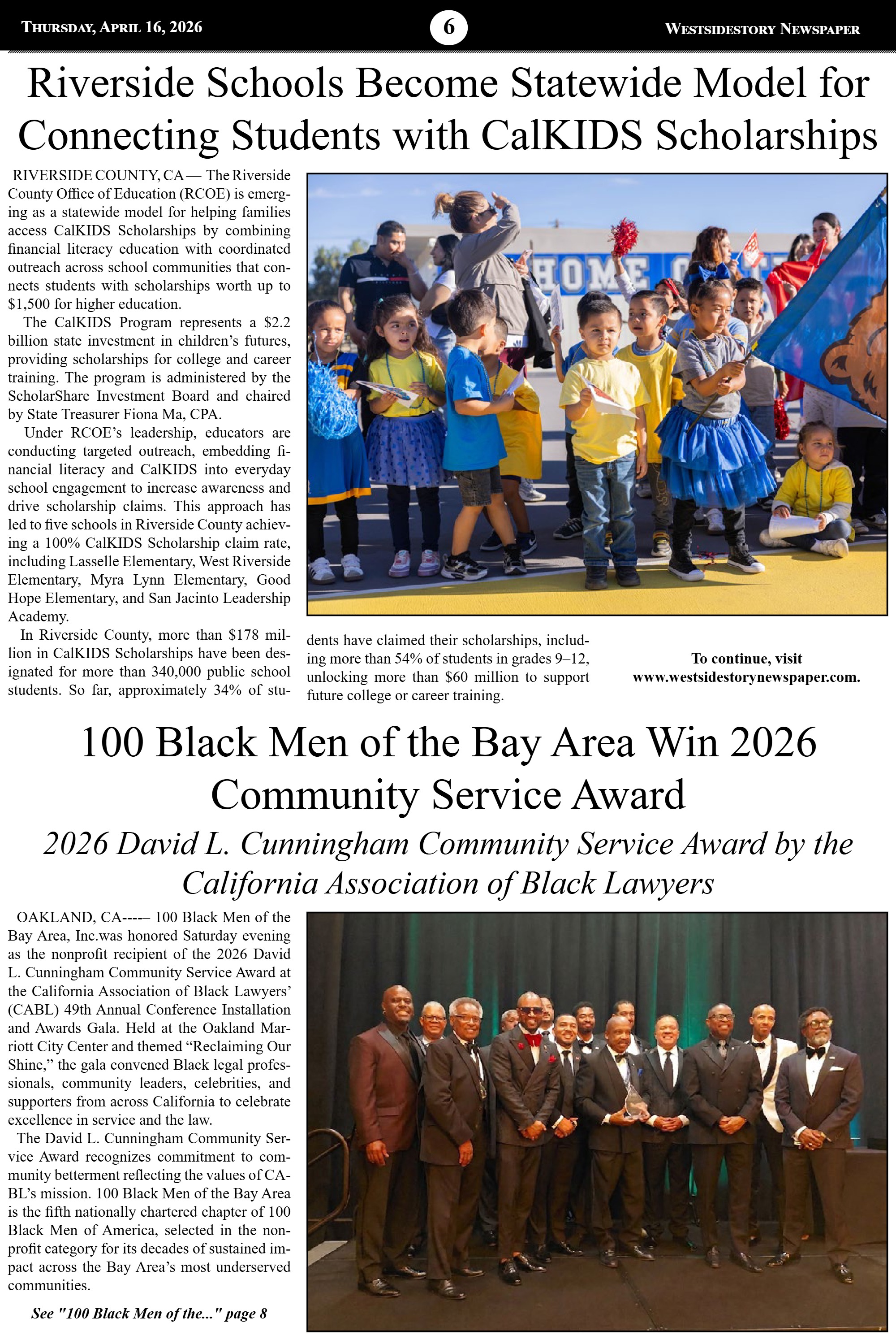 WSSNews Vol 40 No 5 | Thursday April 16, 2026 — page 6