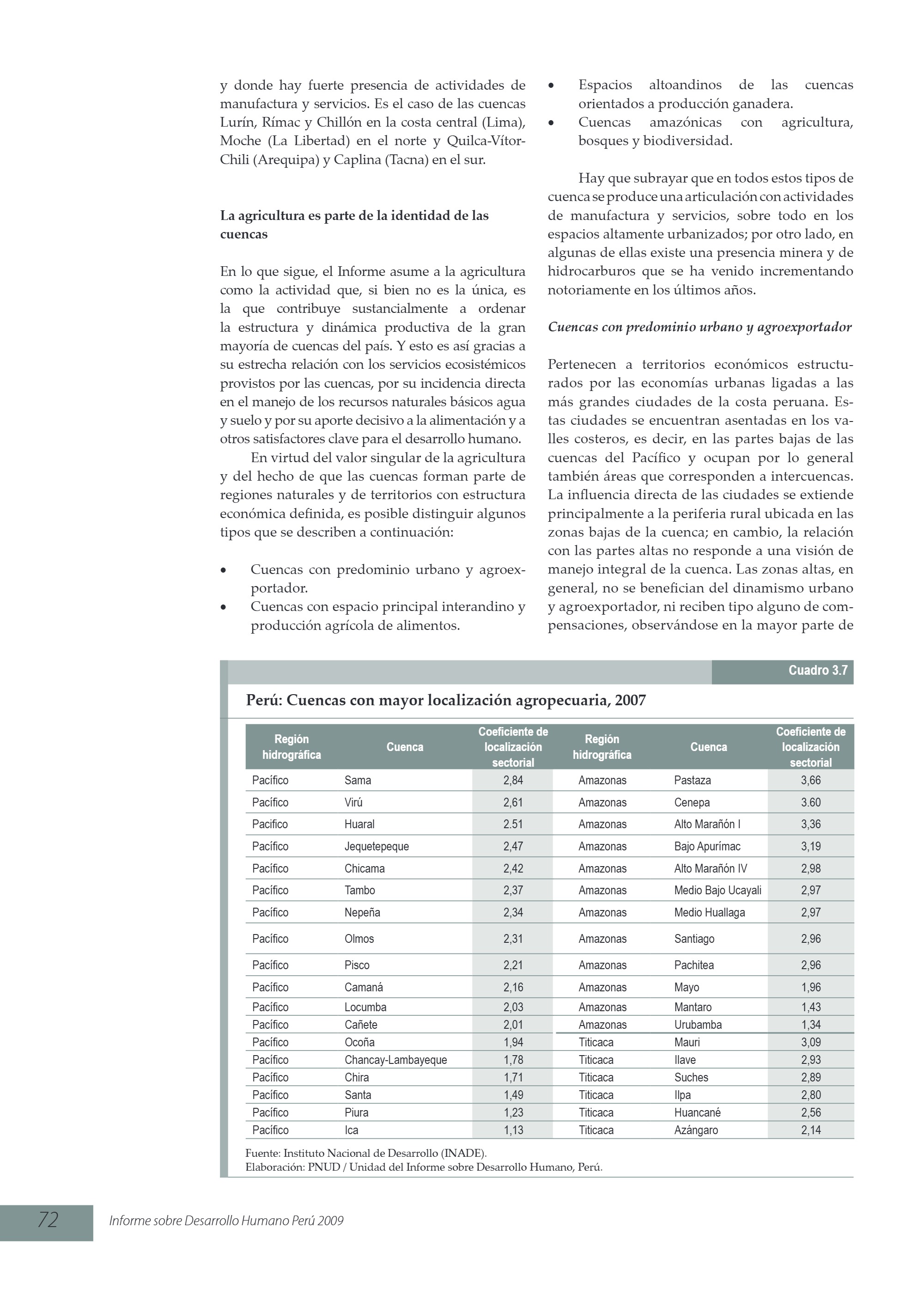 Viene de las alturas. Disponibilidad y usos del agua (2009) — page 16