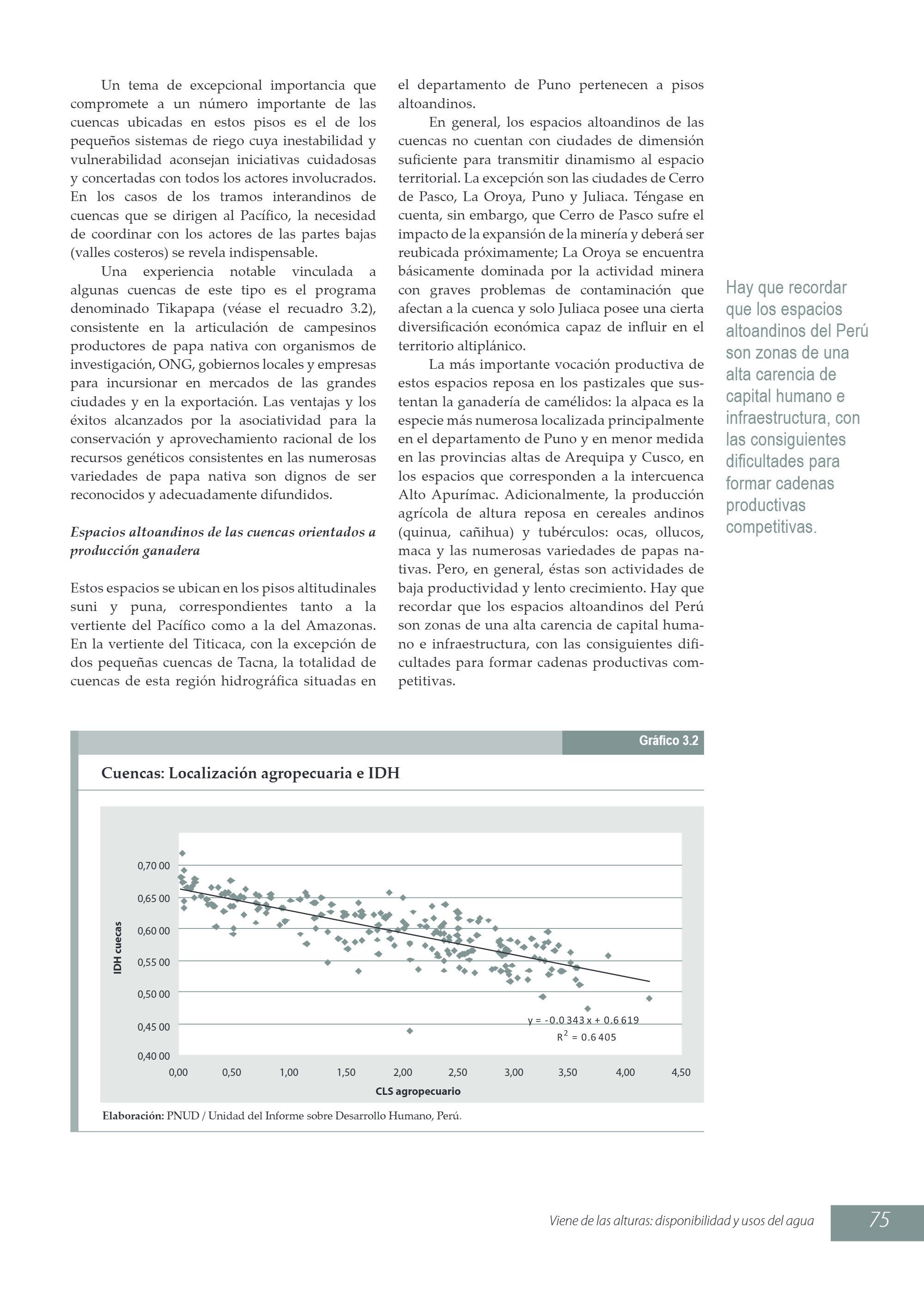 Viene de las alturas. Disponibilidad y usos del agua (2009) — page 19