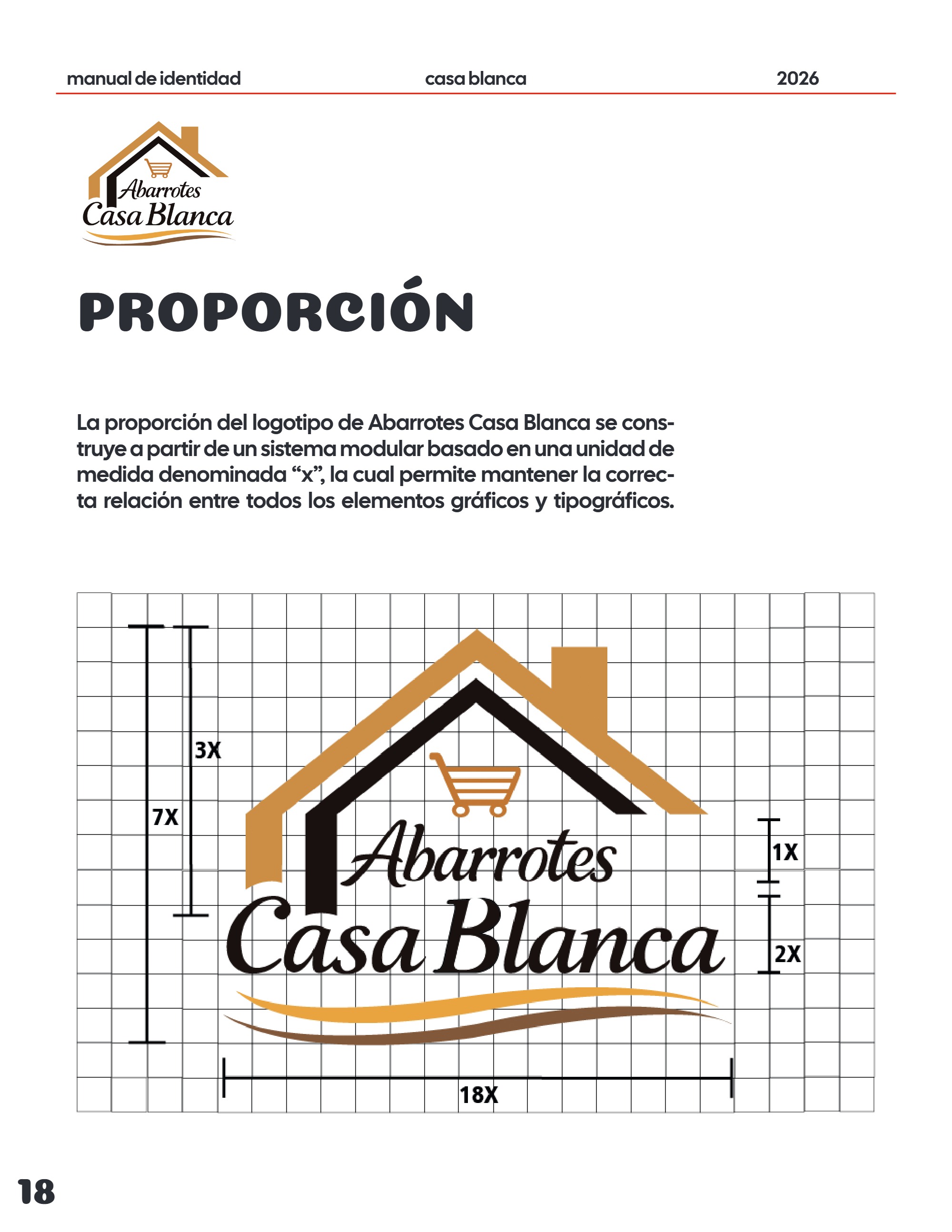 Manual de Identidad Abarrotes CASA BLANCA — page 18
