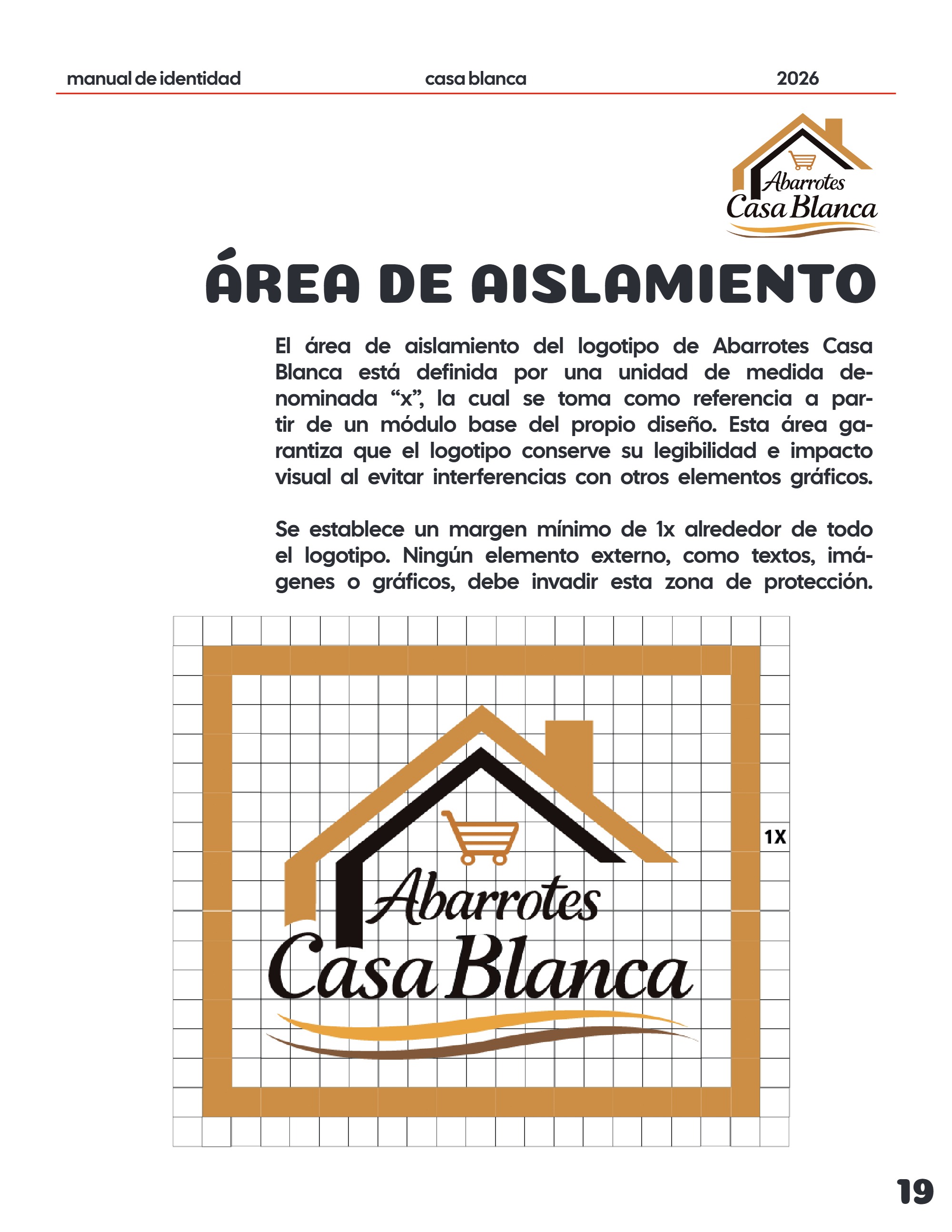 Manual de Identidad Abarrotes CASA BLANCA — page 19