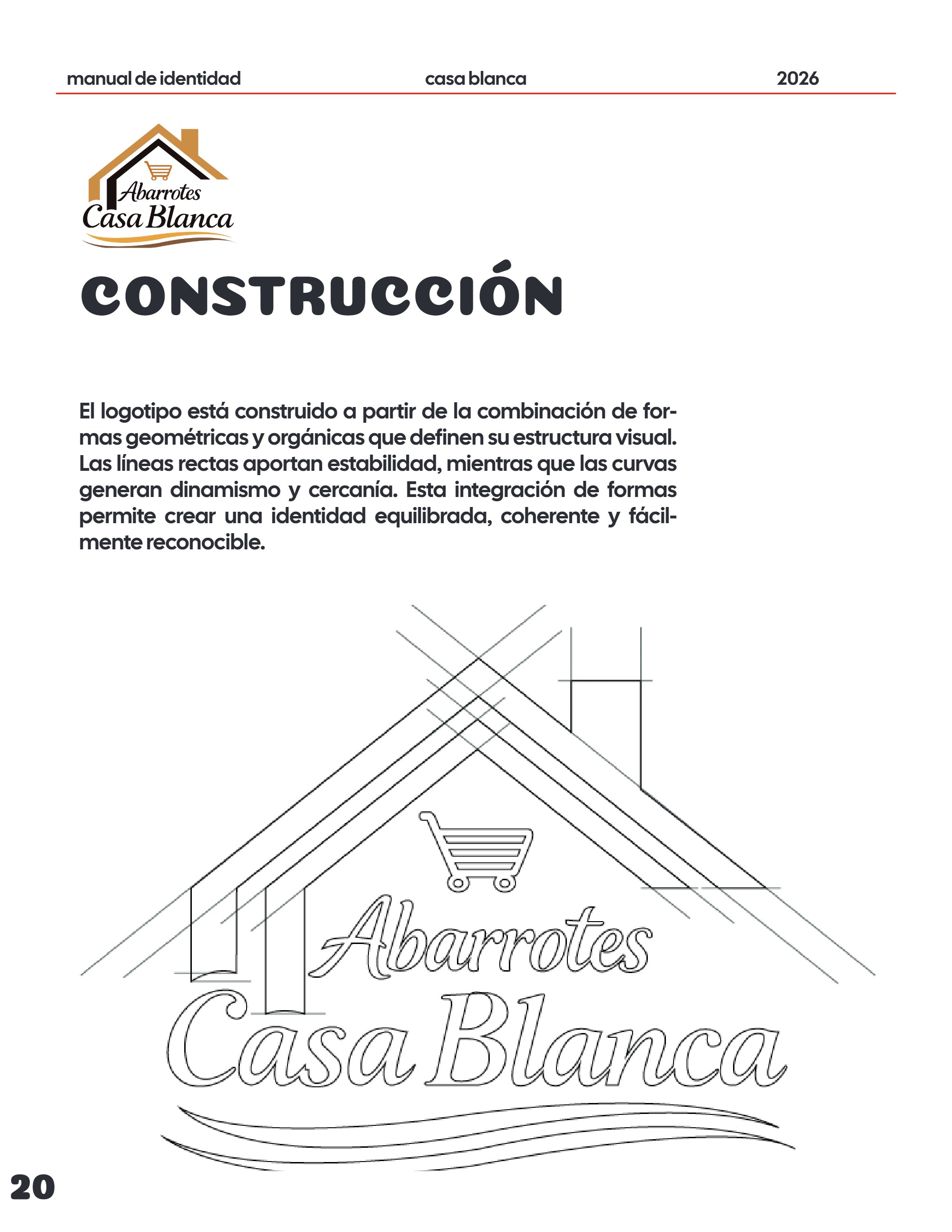 Manual de Identidad Abarrotes CASA BLANCA — page 20