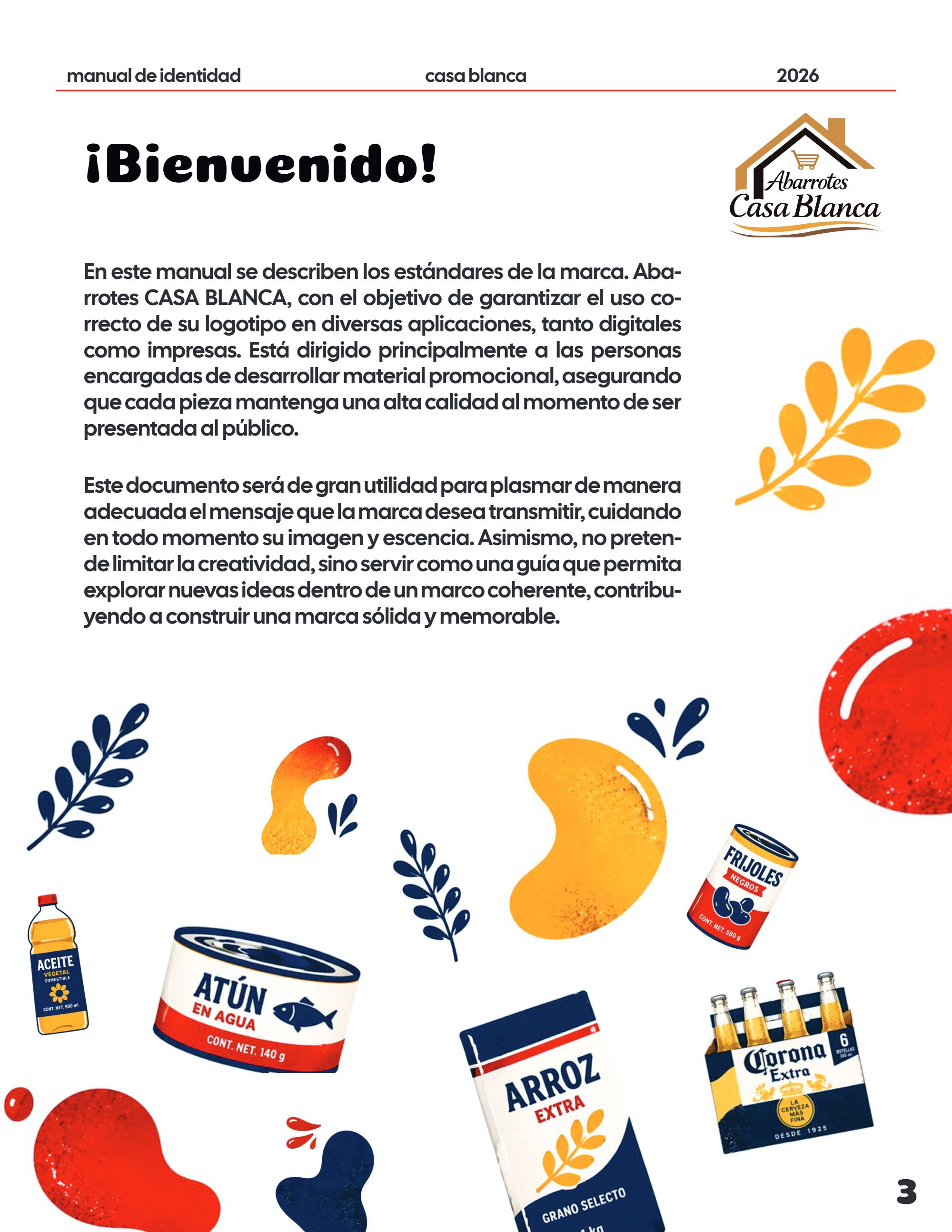 Manual de Identidad Abarrotes CASA BLANCA — page 3