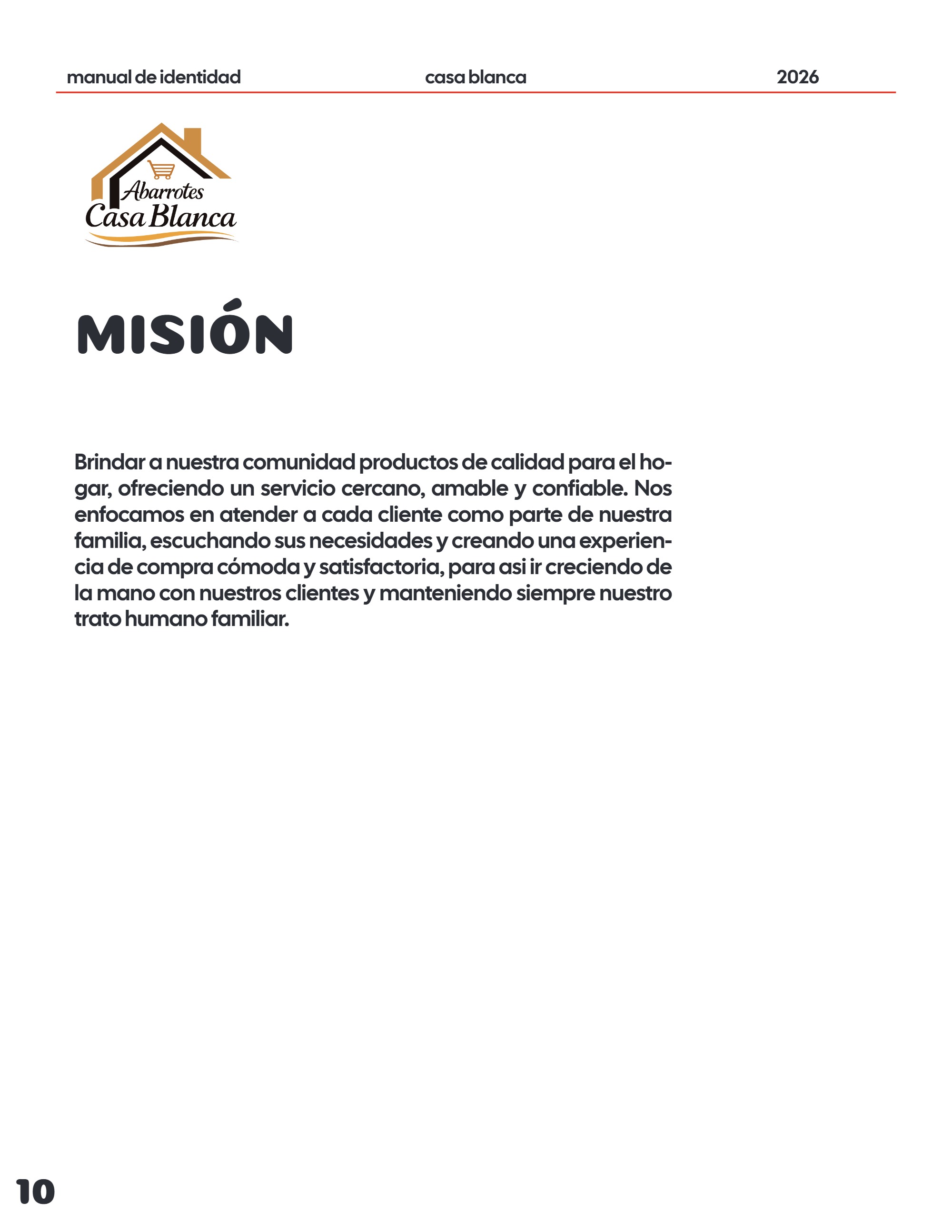 Manual de Identidad Abarrotes CASA BLANCA — page 10