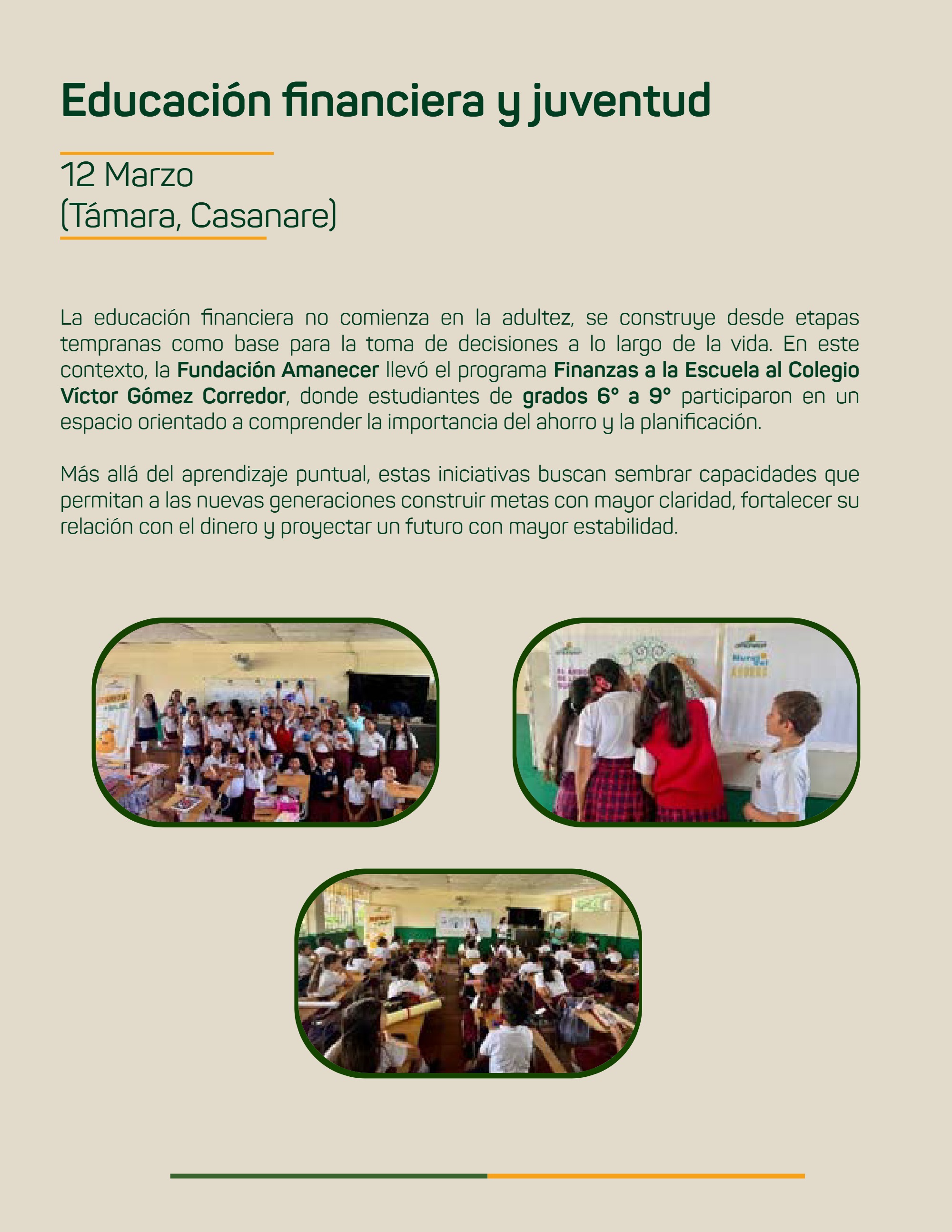 Boletín Fundación Amanecer — page 15