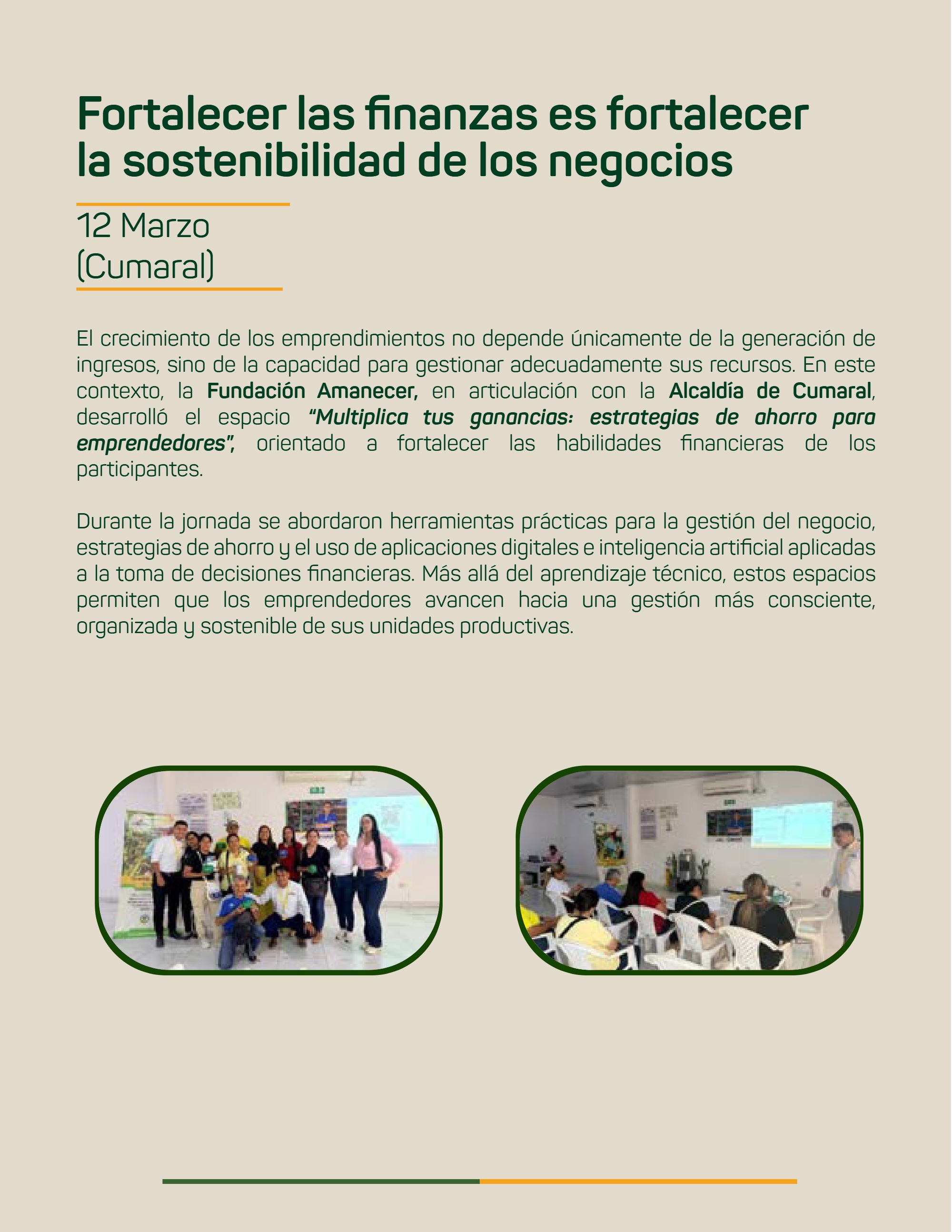 Boletín Fundación Amanecer — page 16