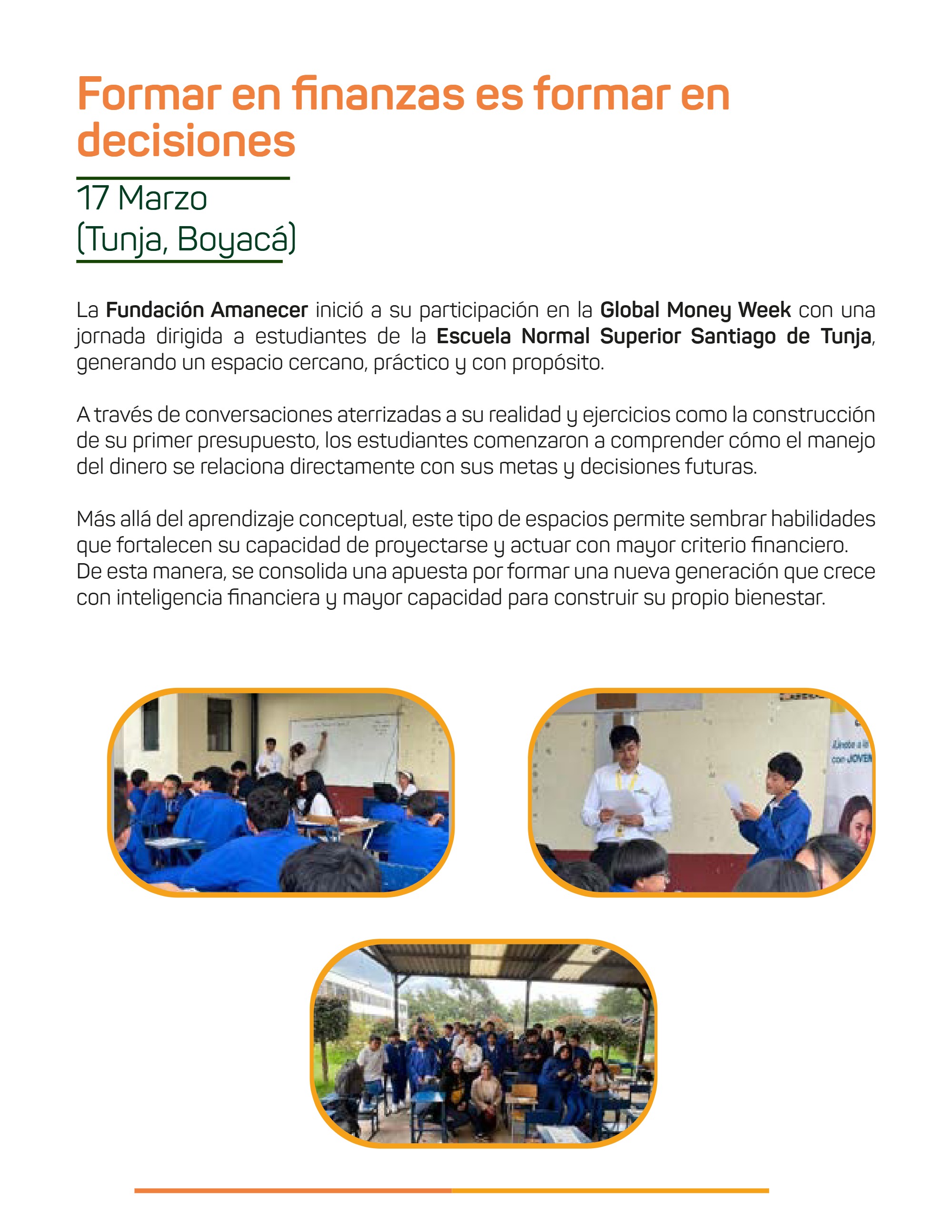 Boletín Fundación Amanecer — page 19