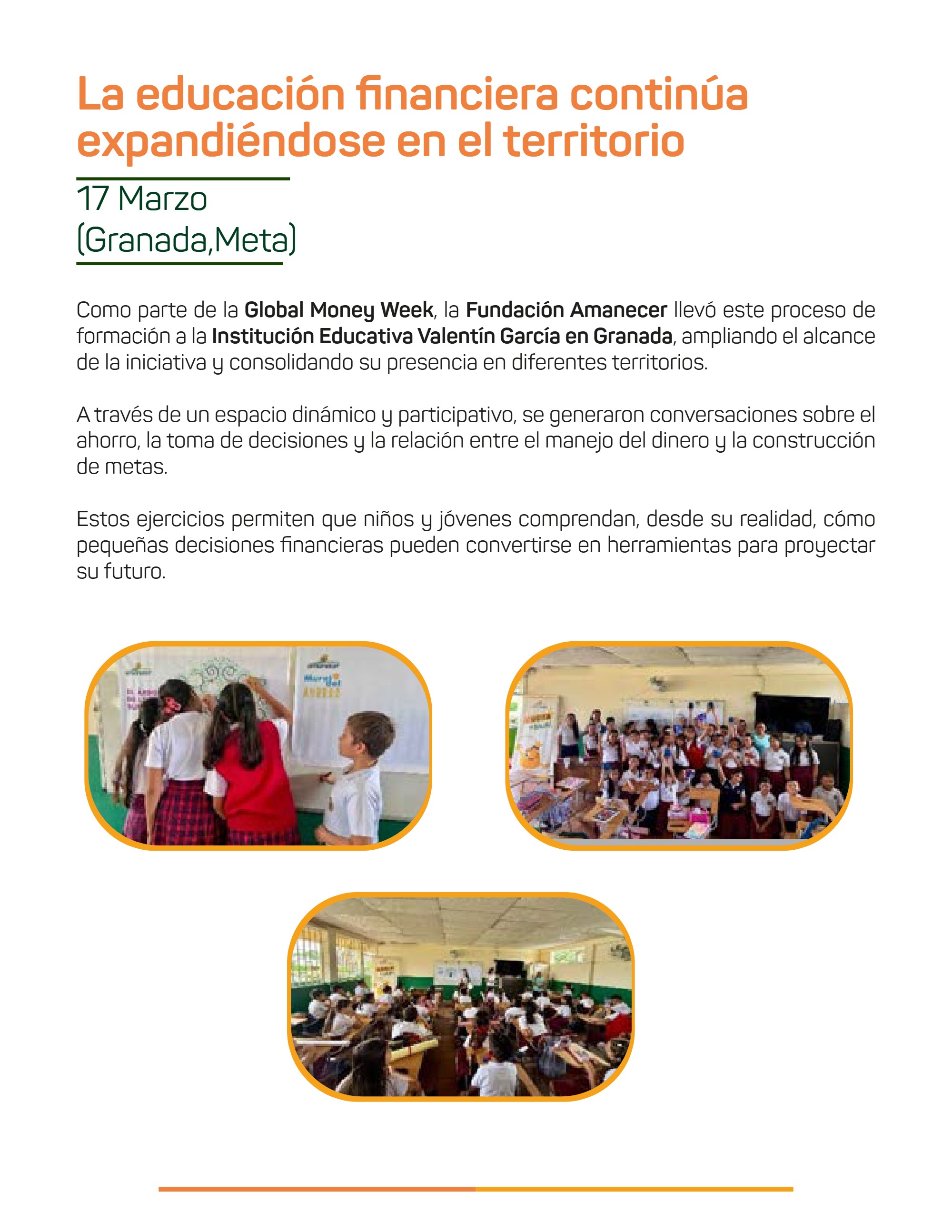 Boletín Fundación Amanecer — page 20