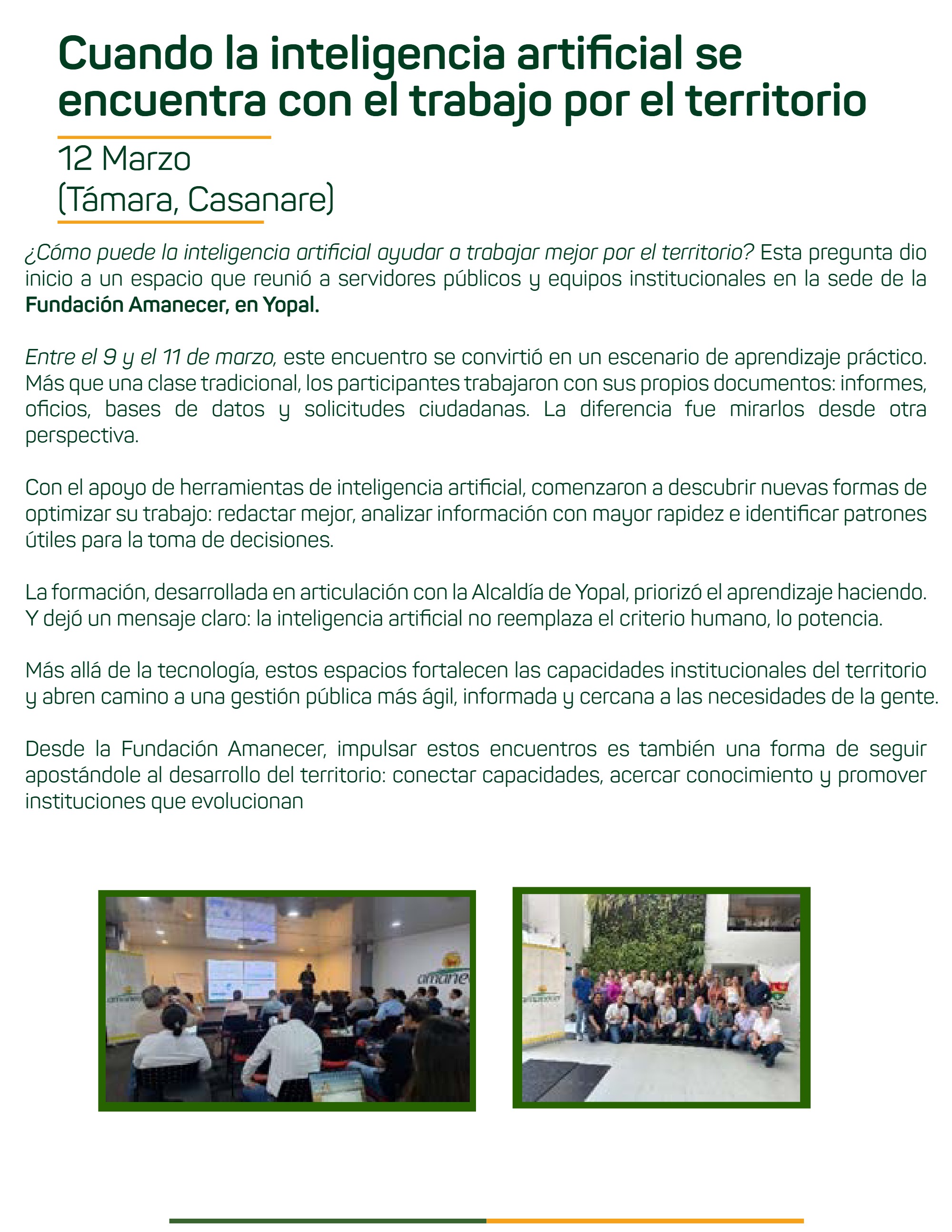 Boletín Fundación Amanecer — page 25