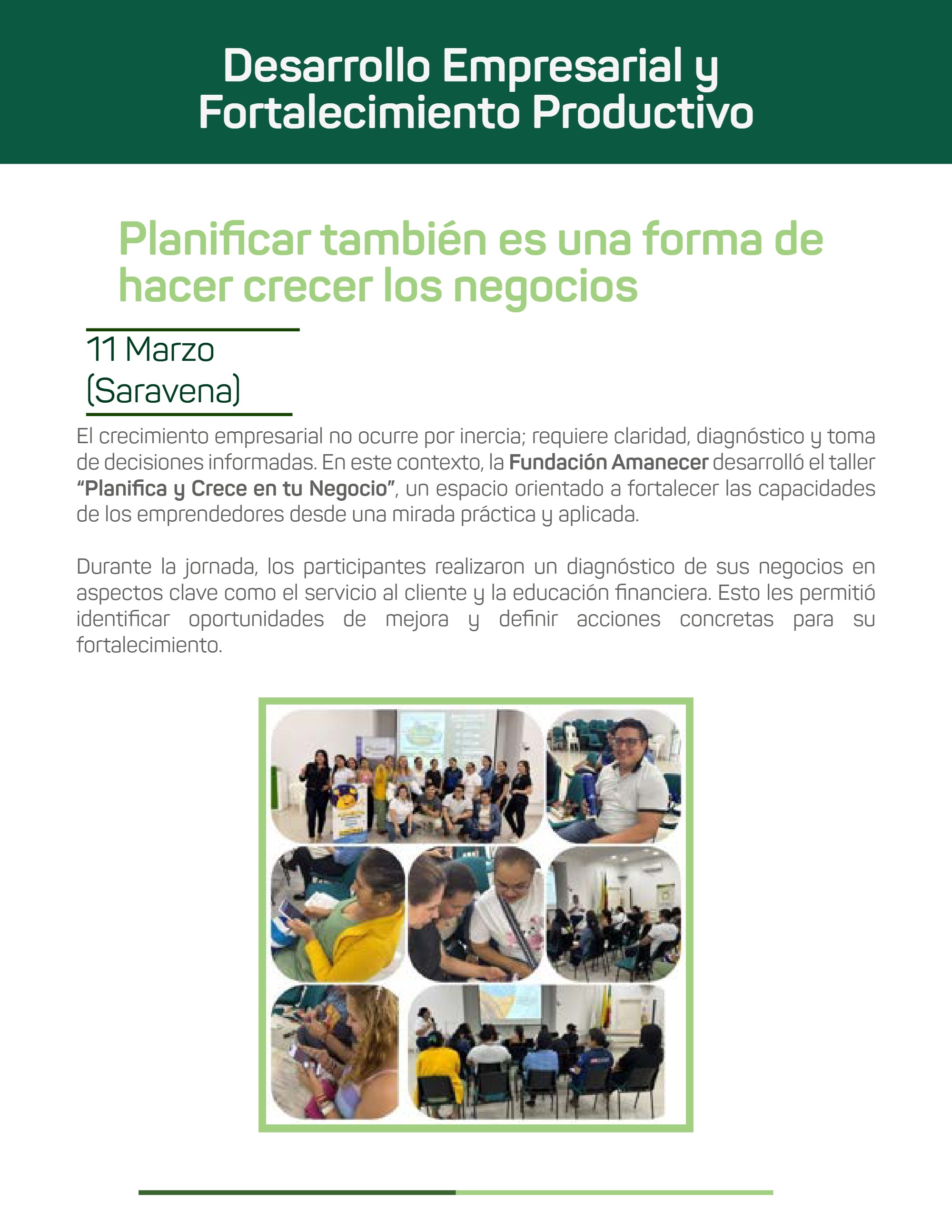 Boletín Fundación Amanecer — page 33